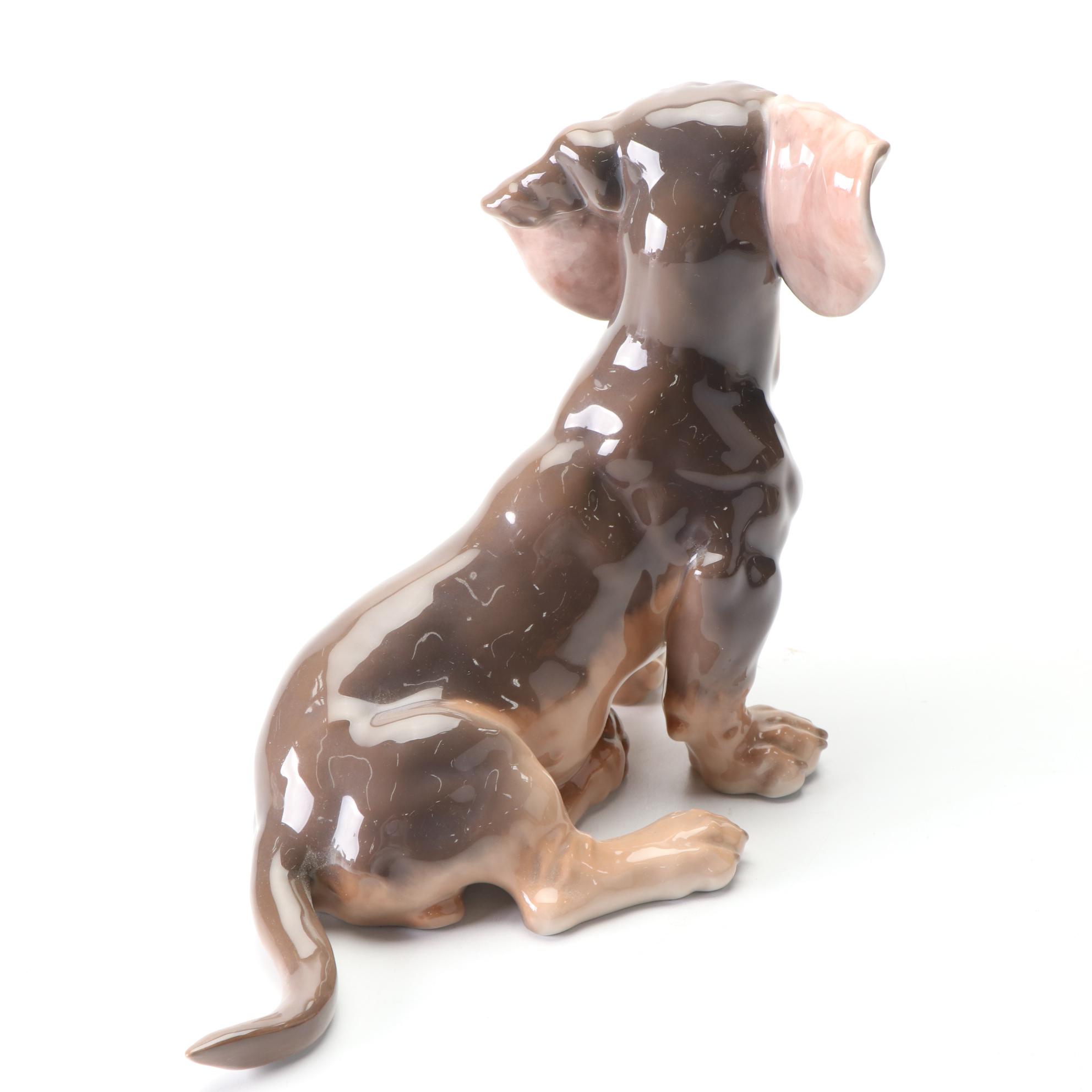 Royal Copenhagen "Dachshund" Porcelain Figurine, 1965