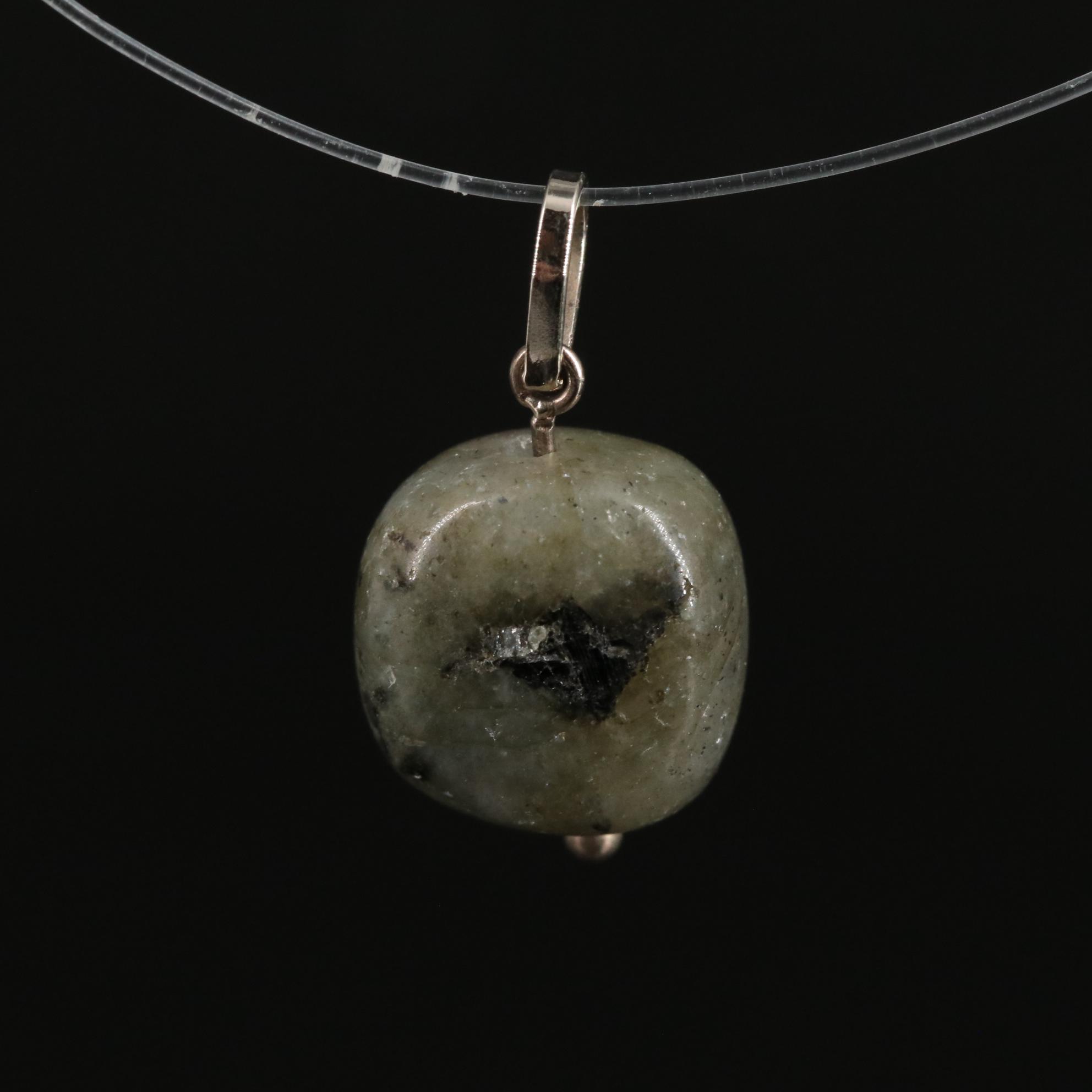 14K Labradorite Pendant