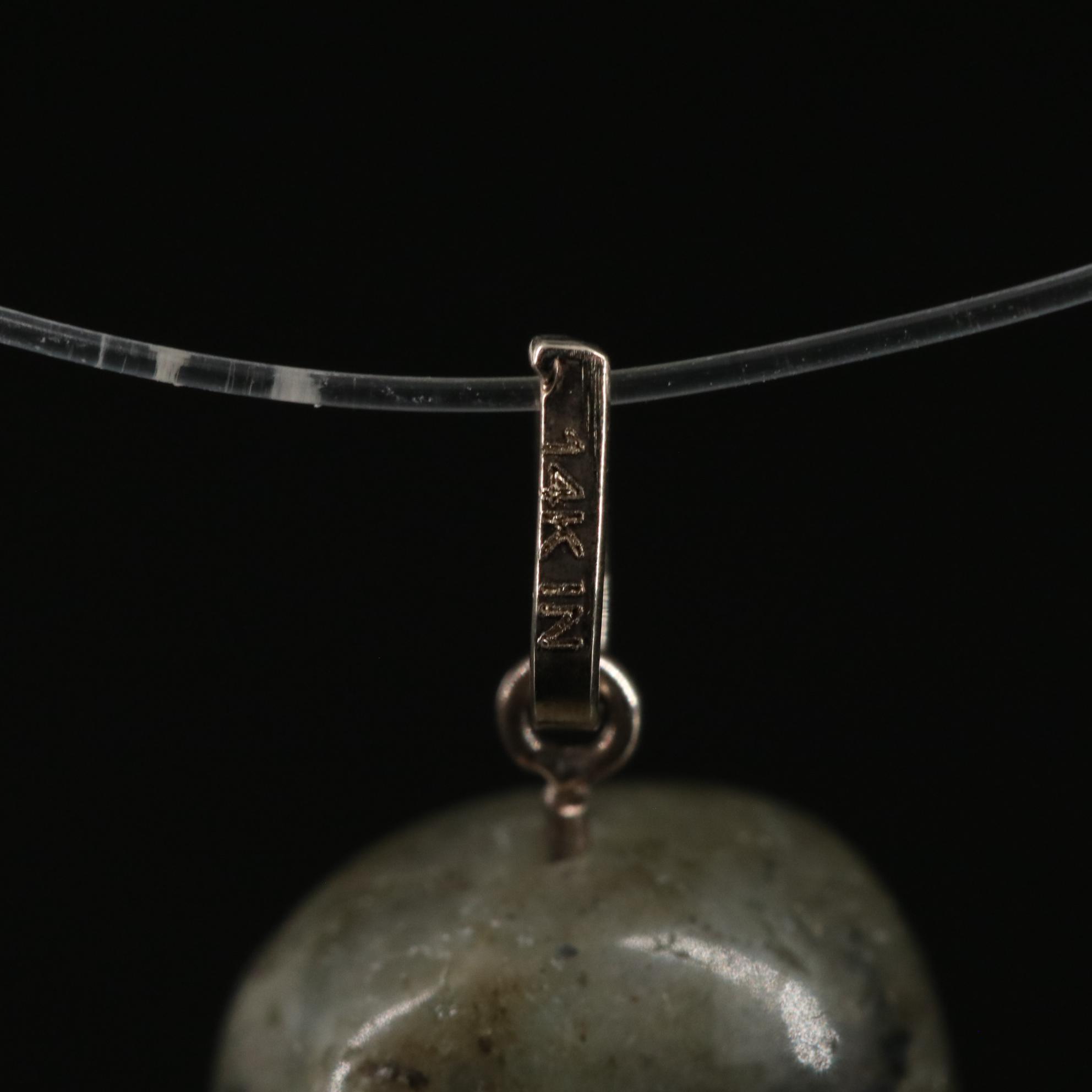 14K Labradorite Pendant