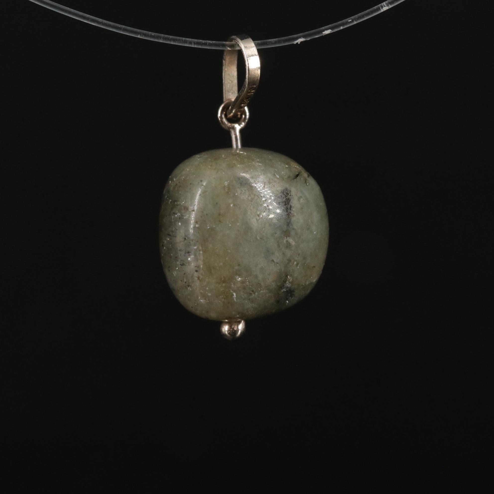 14K Labradorite Pendant