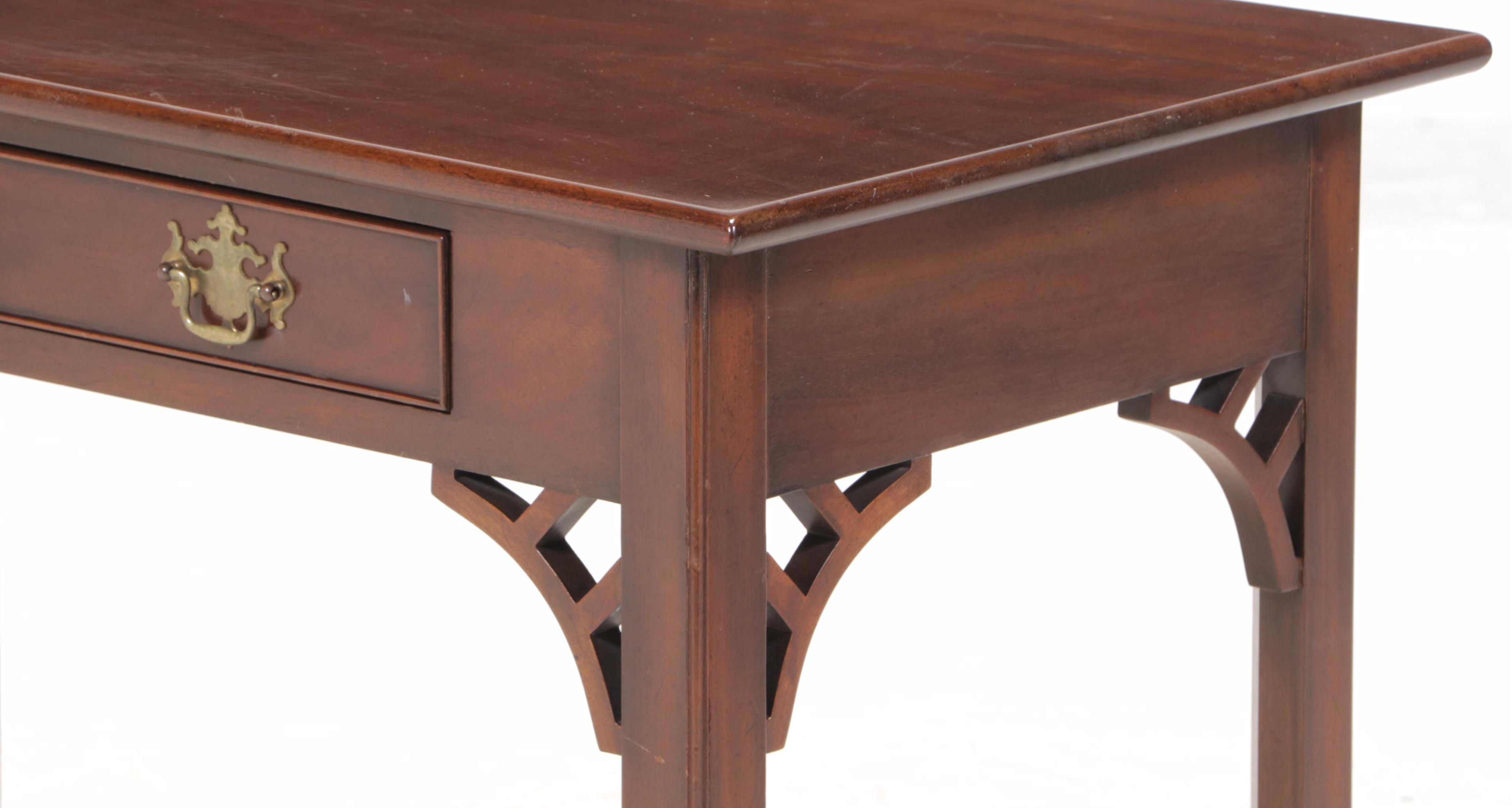 Kittinger "Williamsburg Adaptation" Mahogany Single-Drawer Writing Table