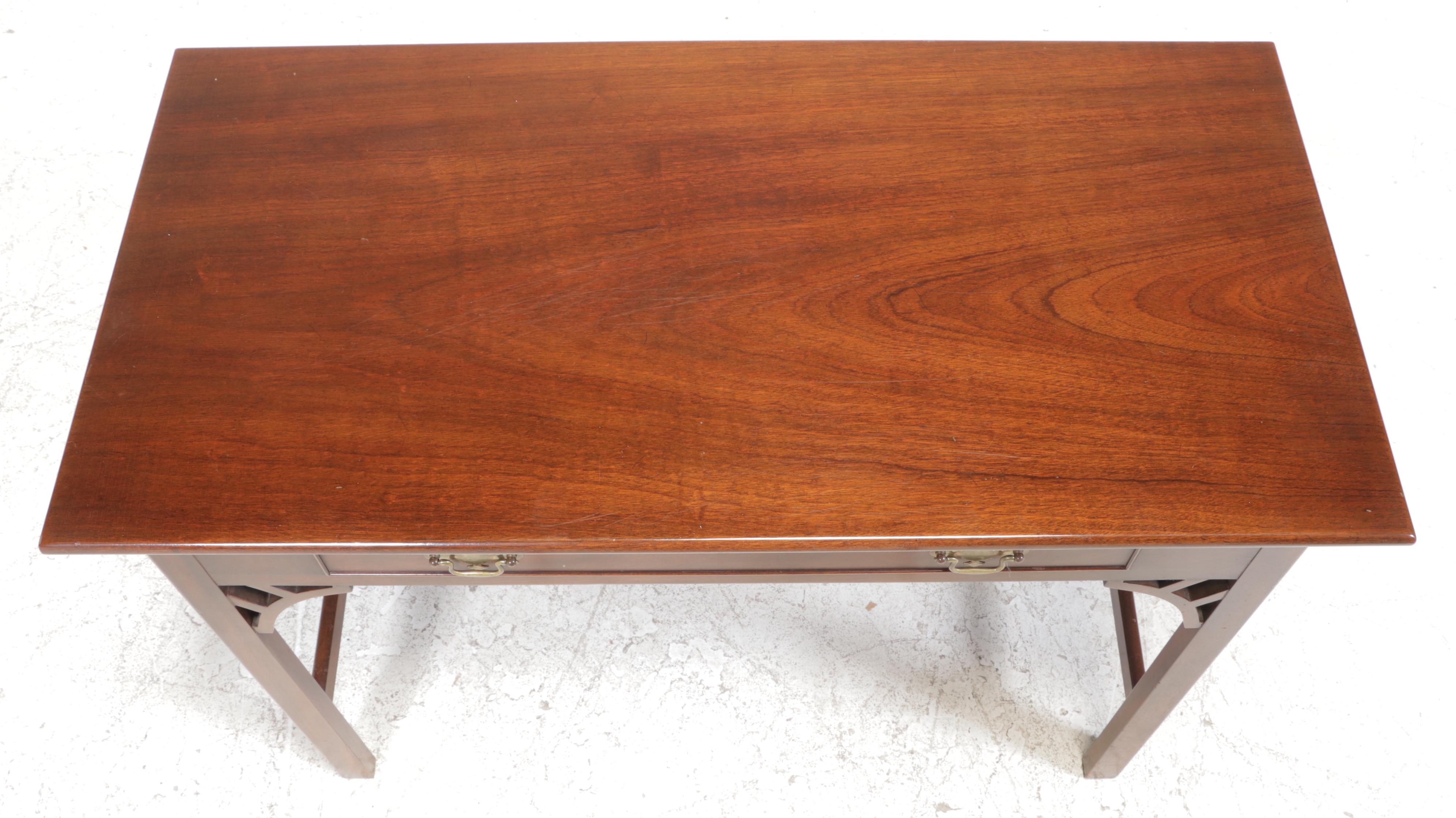 Kittinger "Williamsburg Adaptation" Mahogany Single-Drawer Writing Table