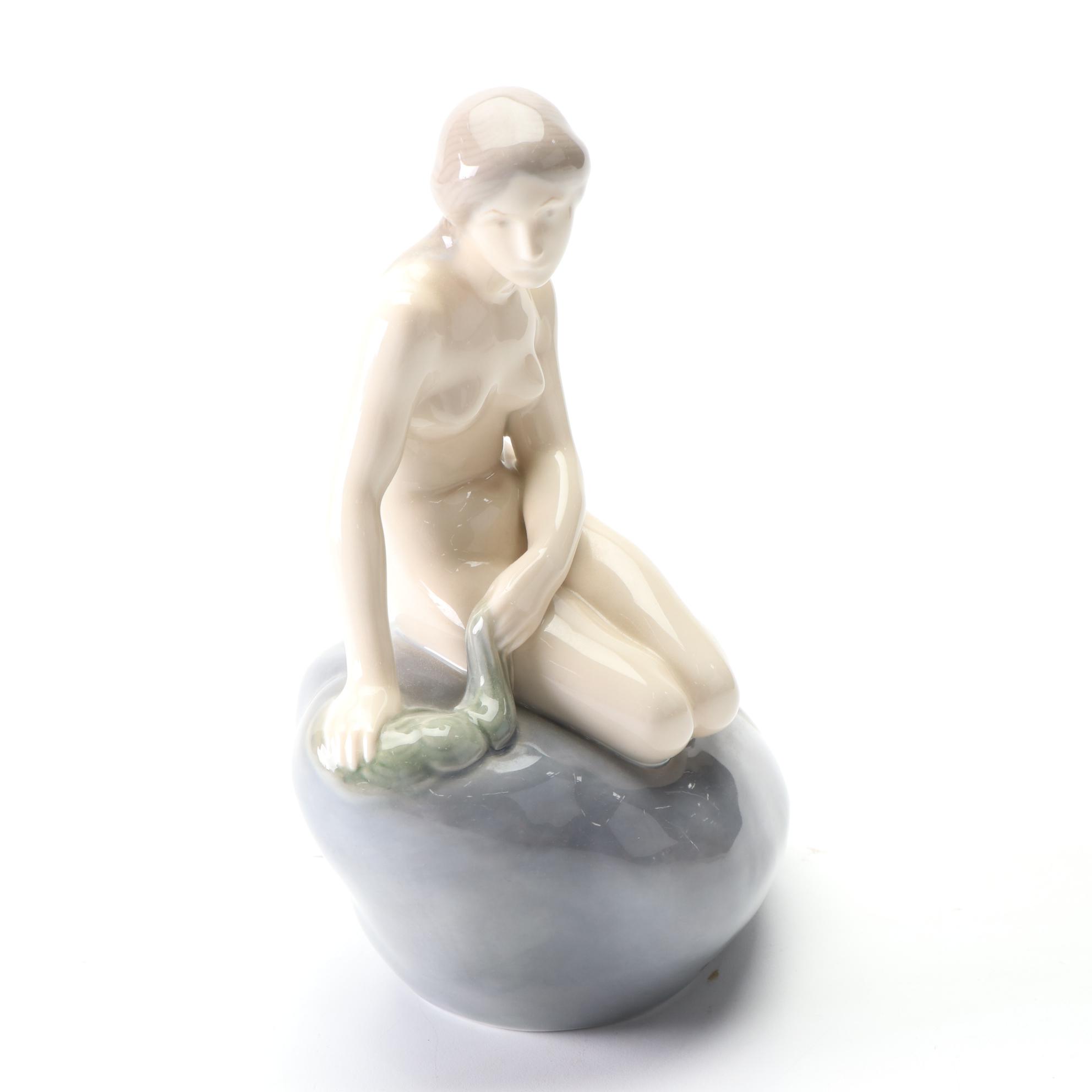 Edvard Eriksen for Royal Copenhagen "Little Mermaid" Porcelain Figurine