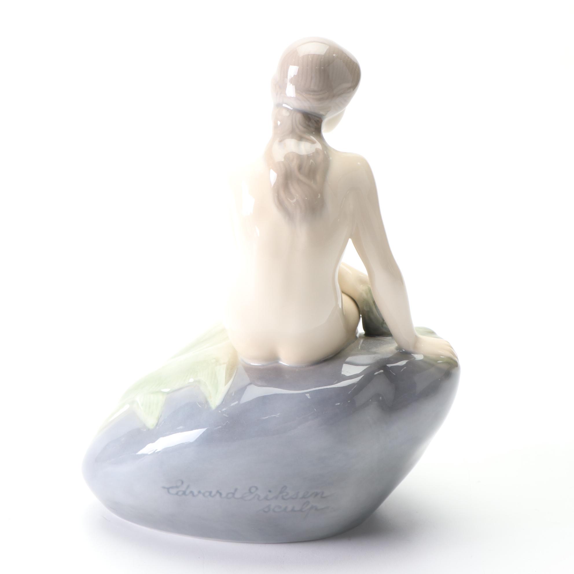 Edvard Eriksen for Royal Copenhagen "Little Mermaid" Porcelain Figurine