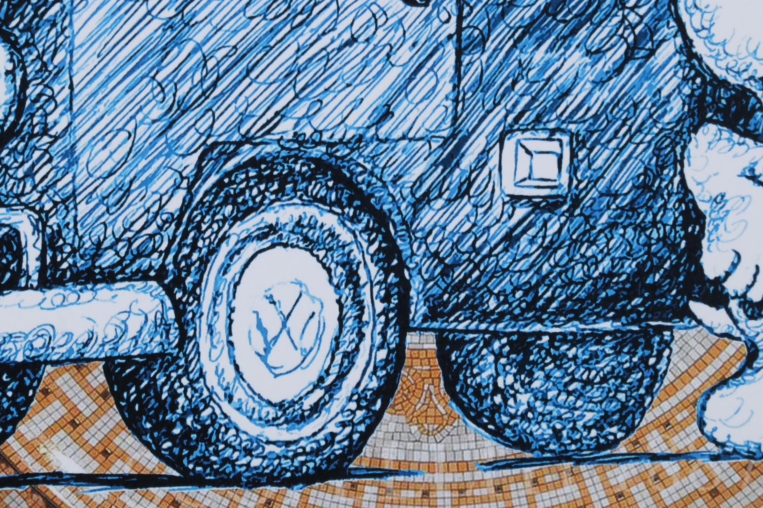 Death NYC Pop Art Graphic Print of Hermès Snoopy and VW Bus