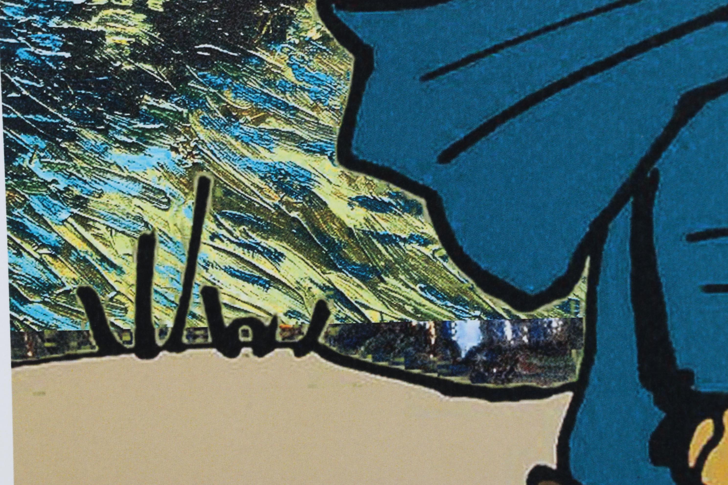 Death NYC Pop Art Graphic Print Charlie Brown and Snoopy with The Starry Night