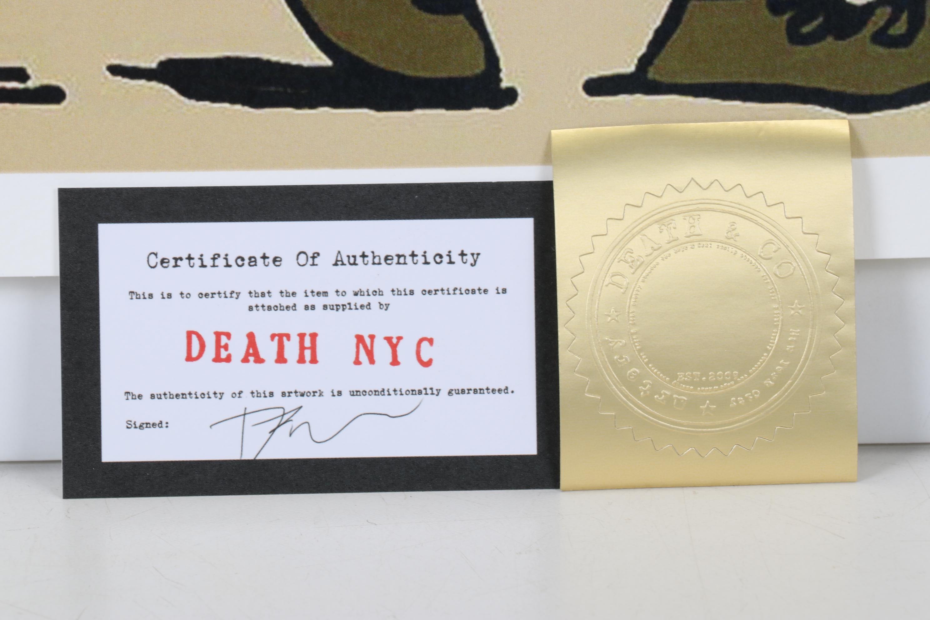 Death NYC Pop Art Graphic Print Charlie Brown and Snoopy with The Starry Night