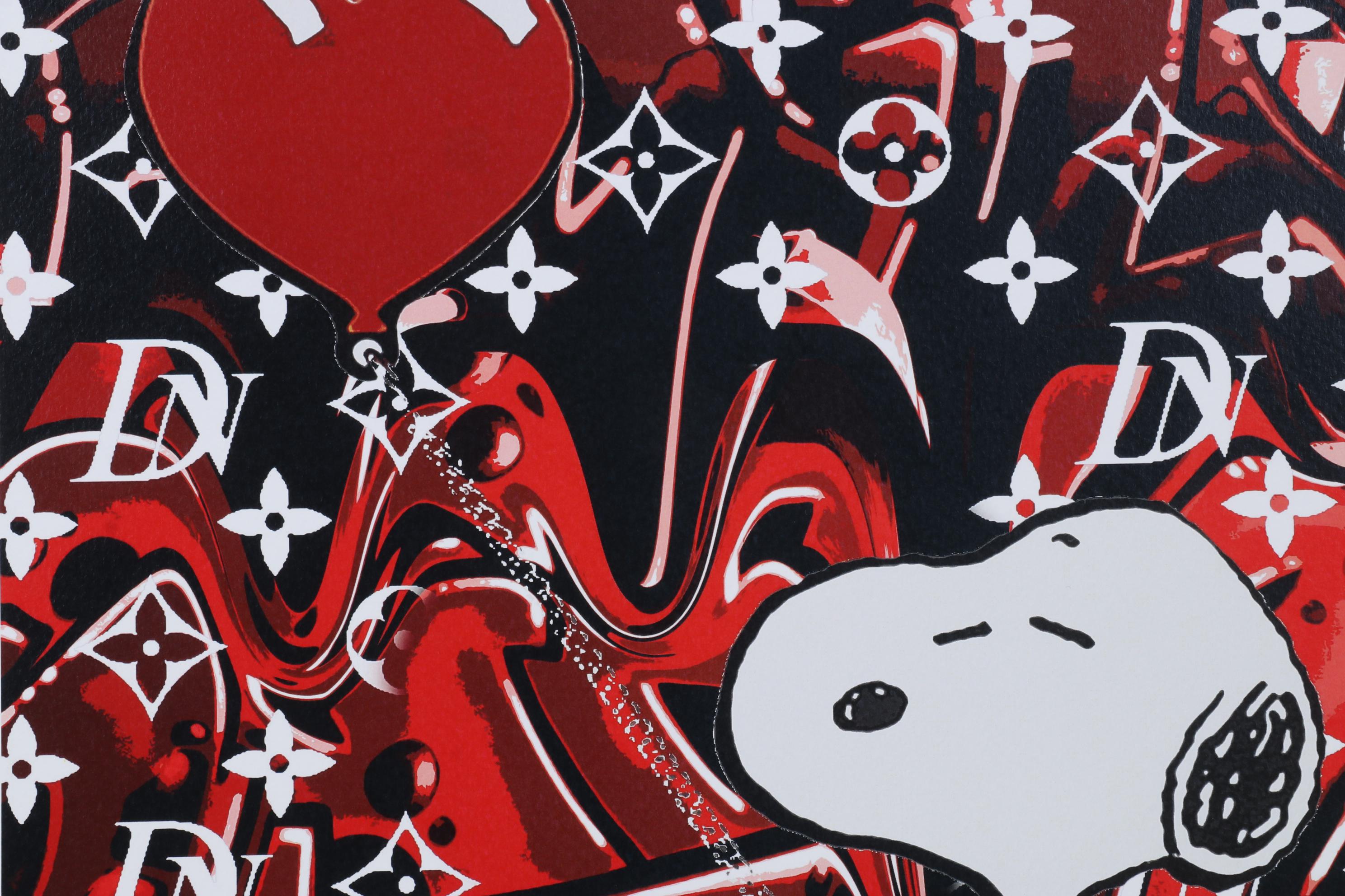 Death NYC Pop Art Graphic Print of Louis Vuitton and Snoopy