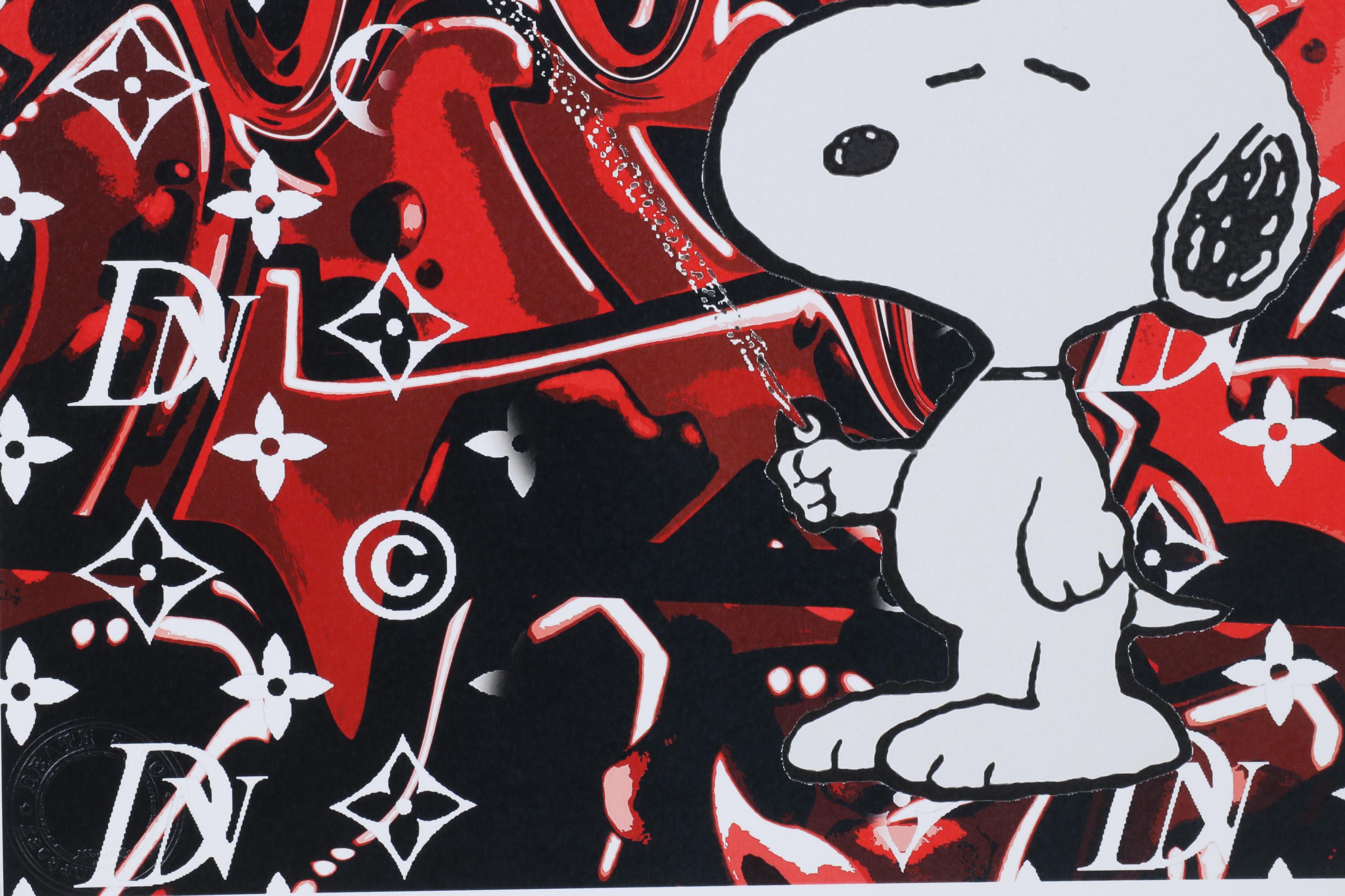 Death NYC Pop Art Graphic Print of Louis Vuitton and Snoopy