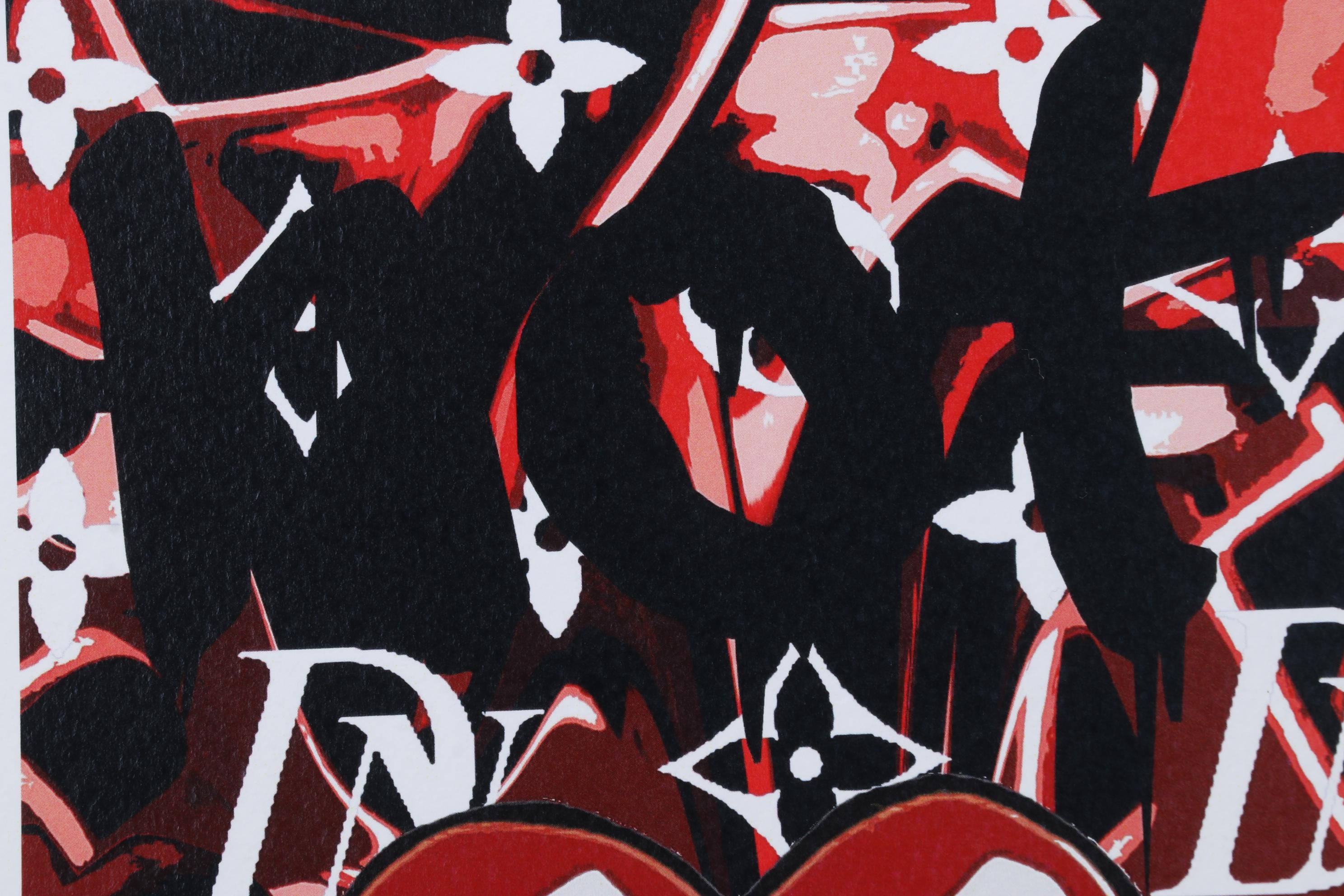 Death NYC Pop Art Graphic Print of Louis Vuitton and Snoopy