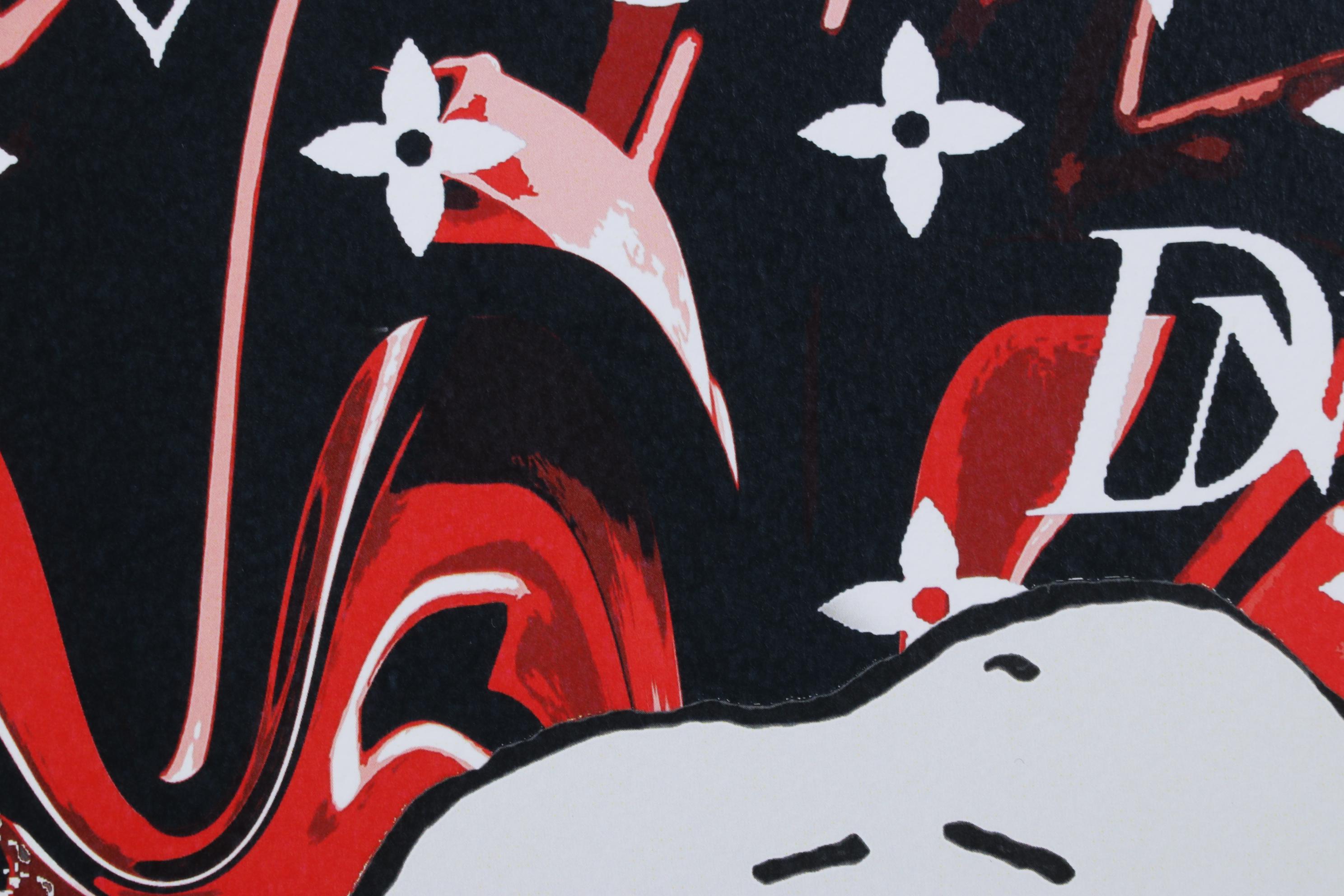 Death NYC Pop Art Graphic Print of Louis Vuitton and Snoopy