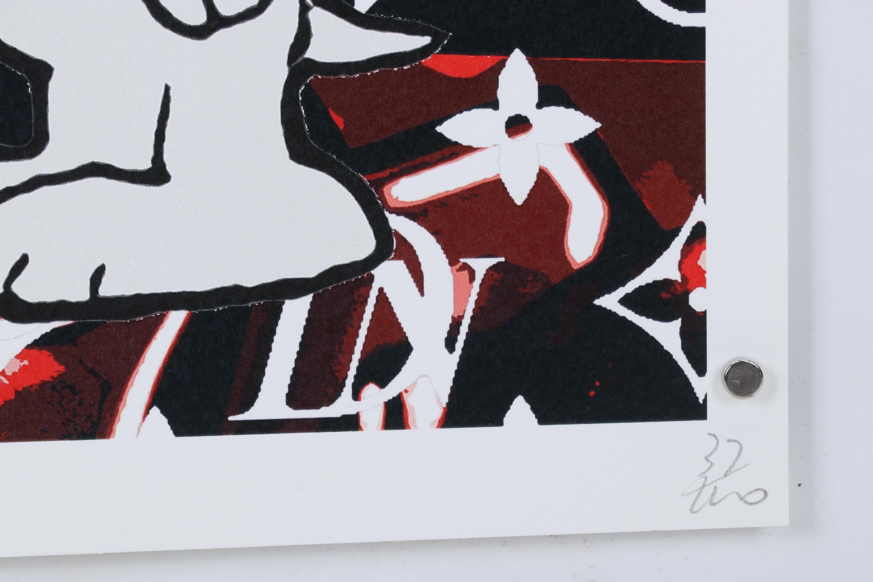 Death NYC Pop Art Graphic Print of Louis Vuitton and Snoopy