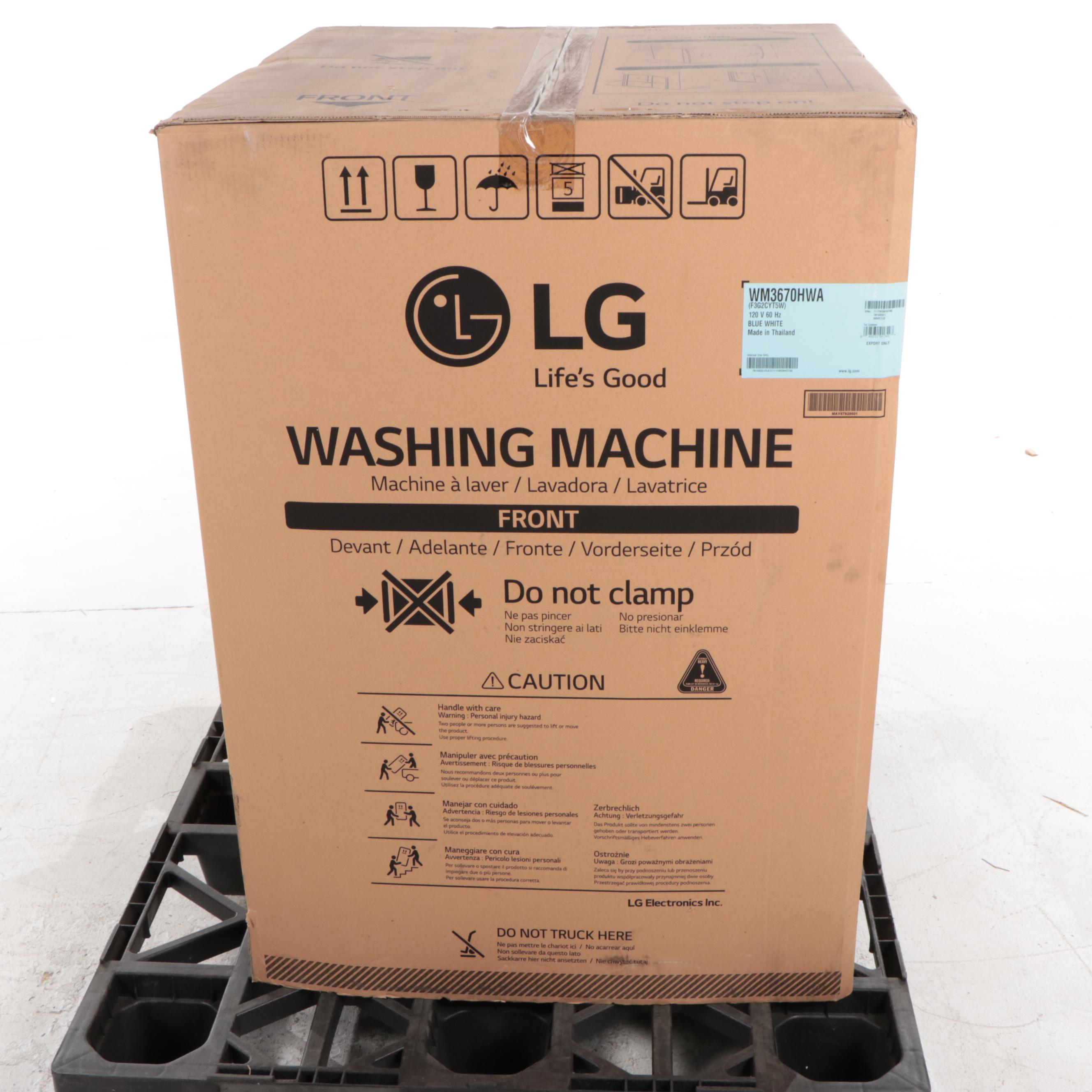 LG High Efficiency Stackable Front-Load Washer with 6Motion Technoogy