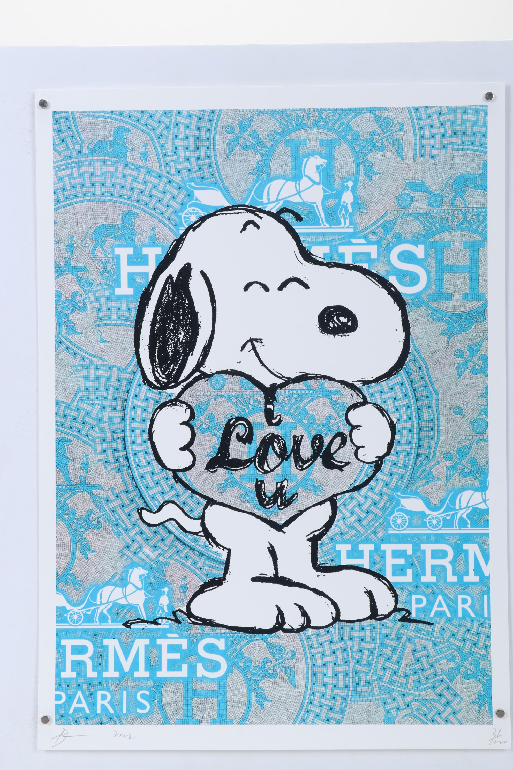 Death NYC Pop Art Graphic Print of Snoopy