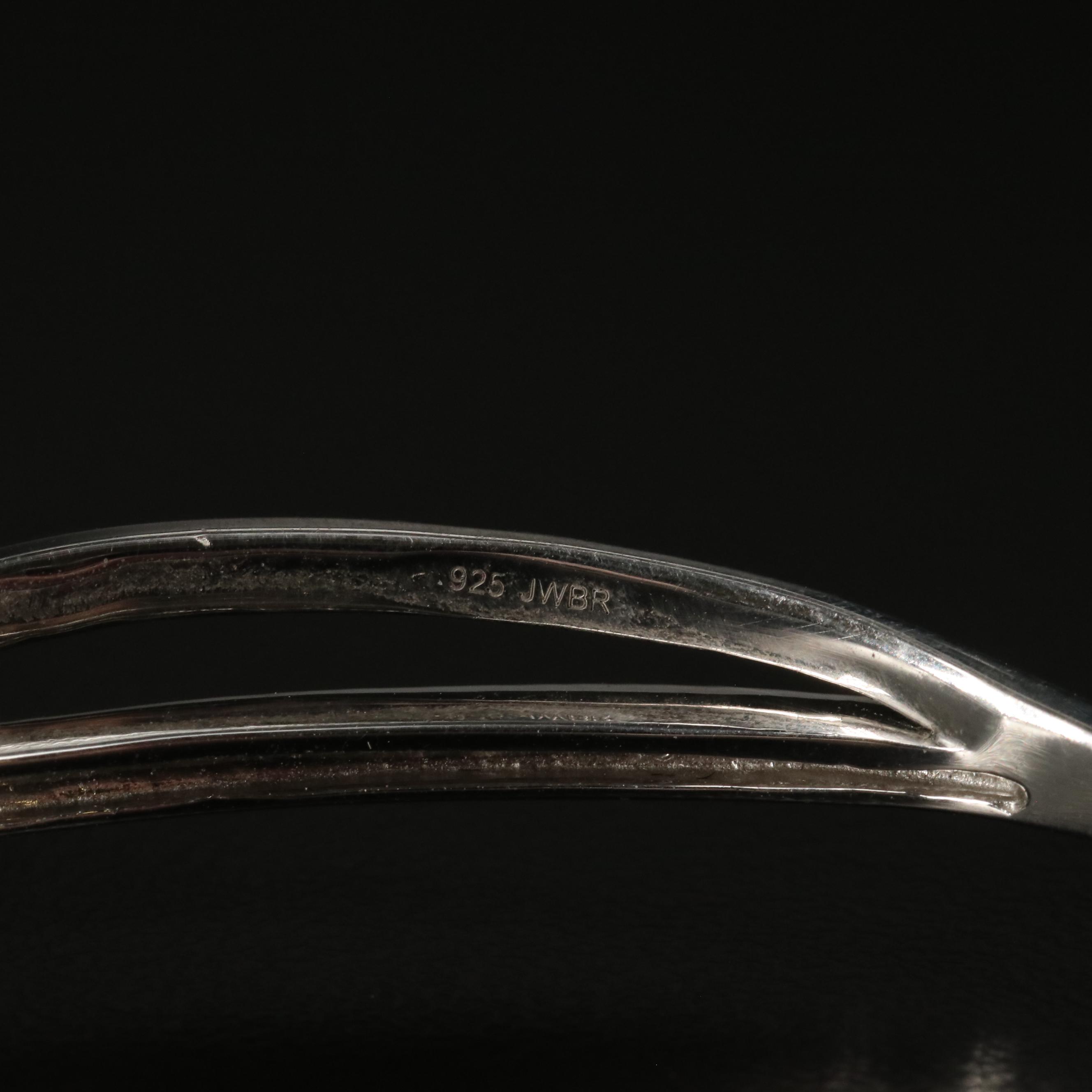 Sterling Diamond Bracelet, Earrings, and Necklace Set