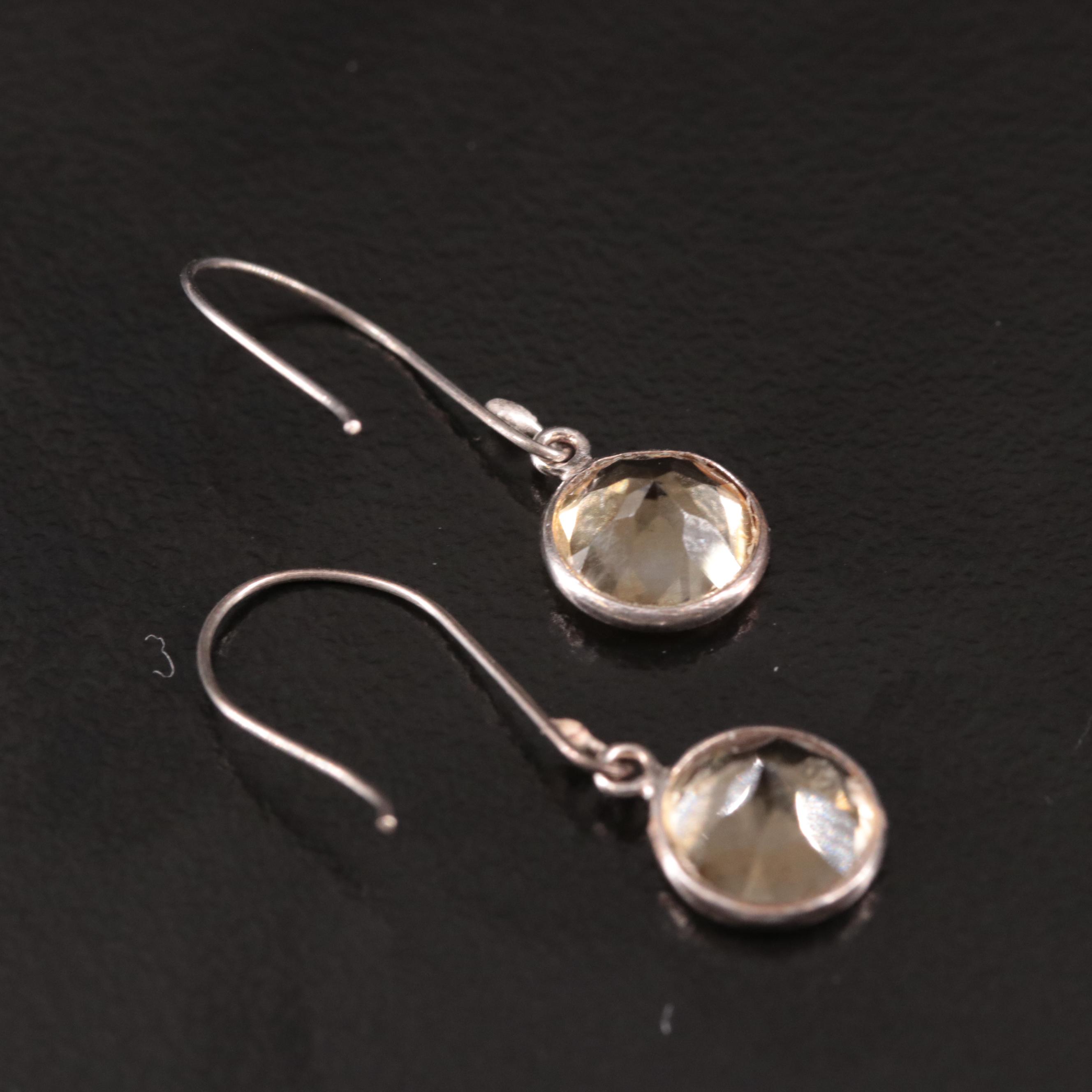 14K Citrine Drop Earrings