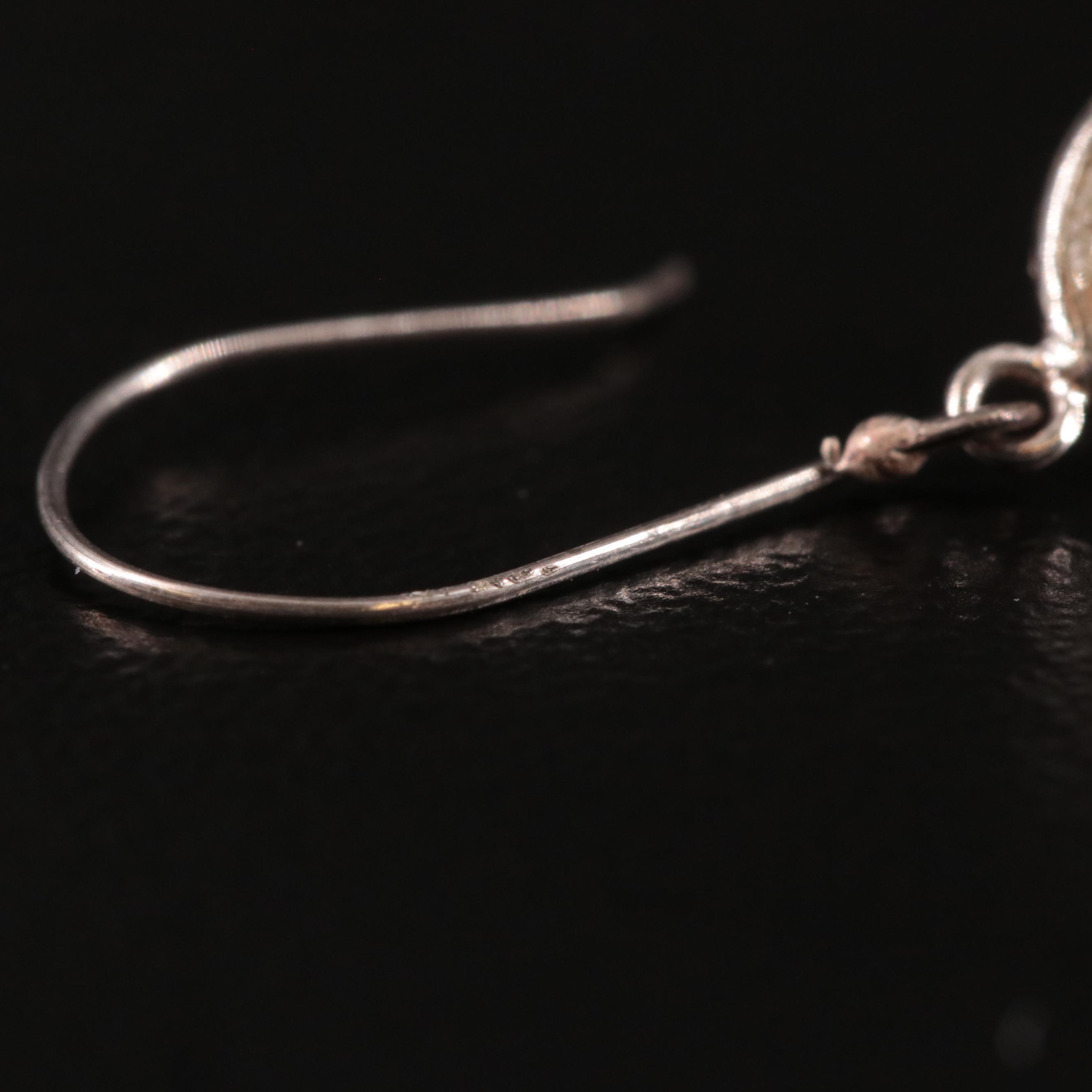 14K Citrine Drop Earrings