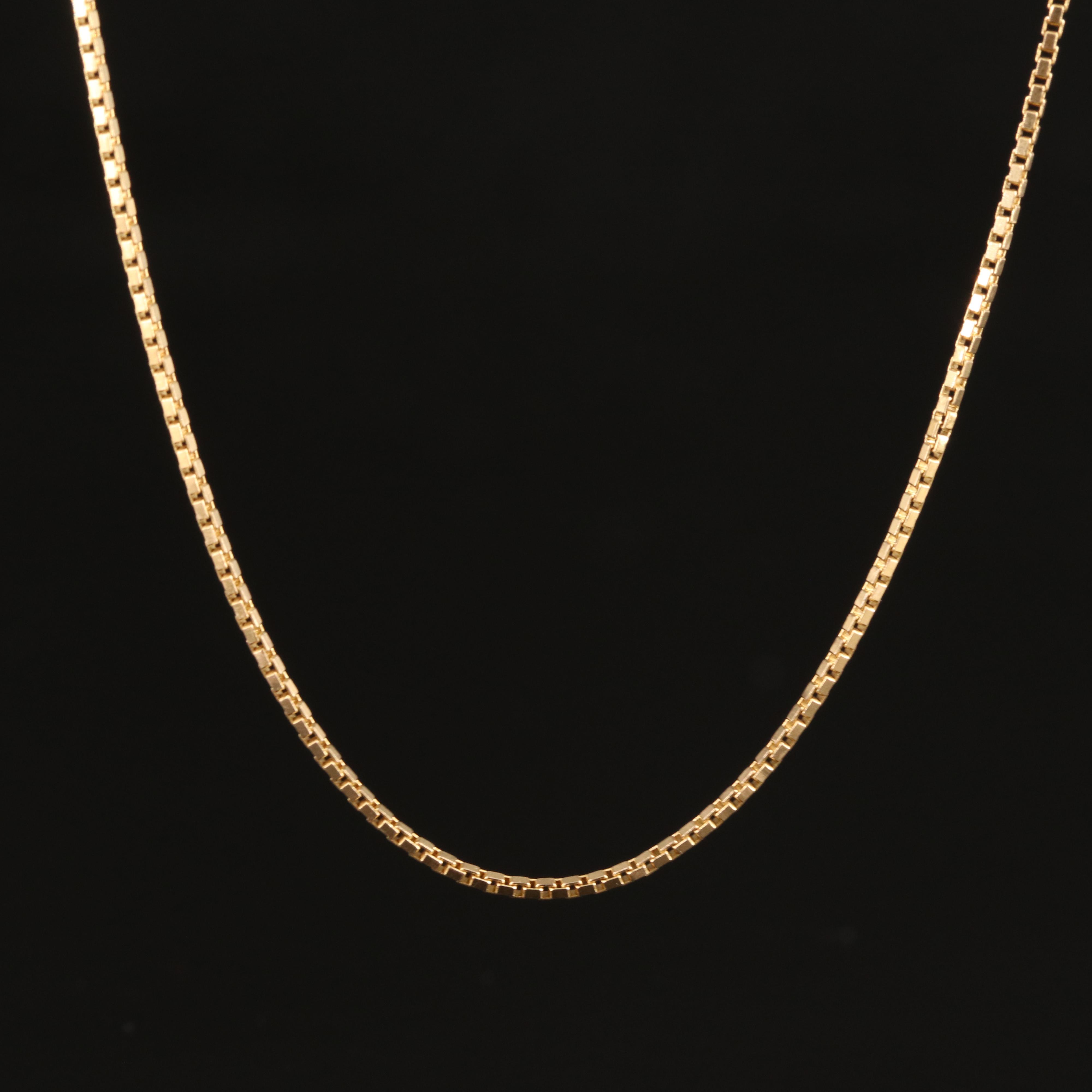 18K Box Chain Necklace