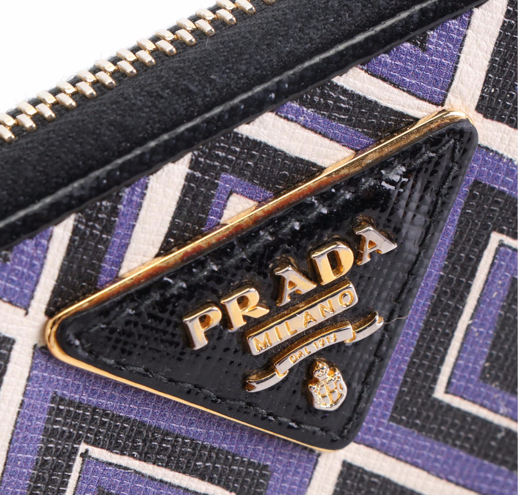Prada Zip-Around Wallet in Printed Leather