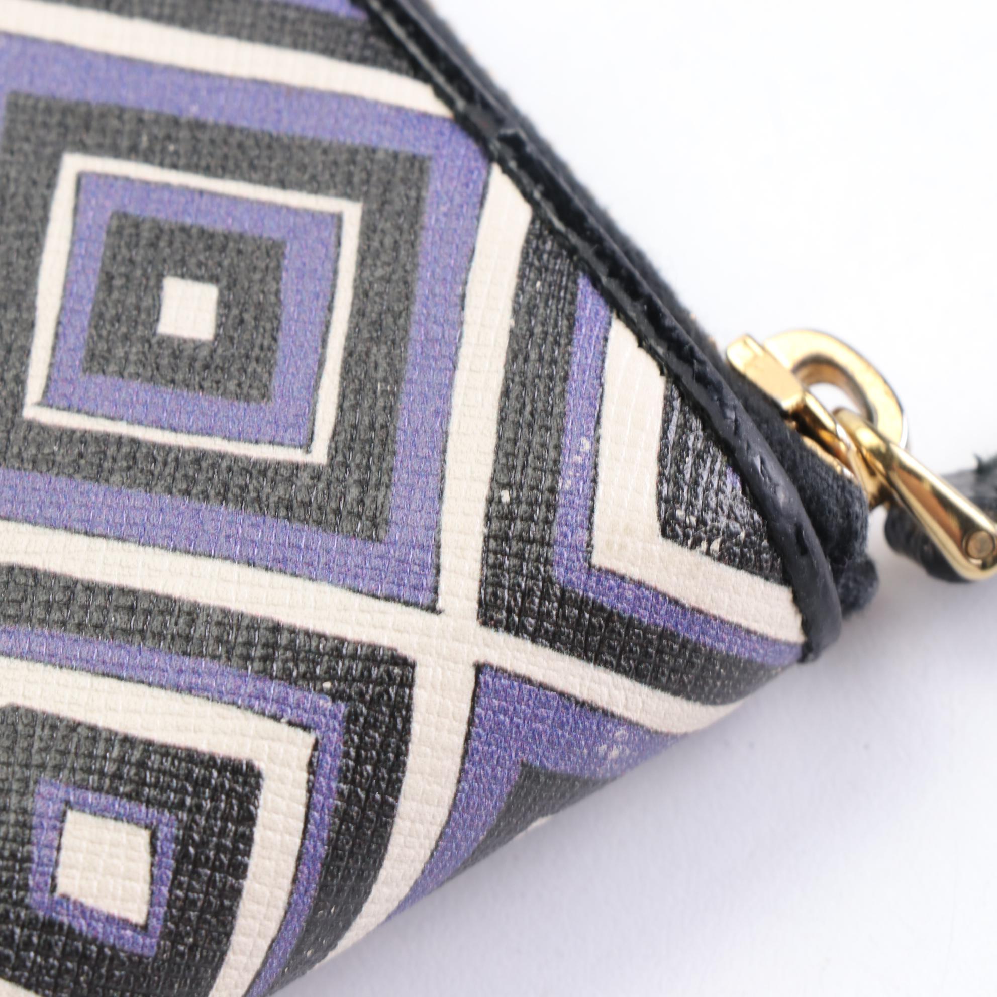 Prada Zip-Around Wallet in Printed Leather