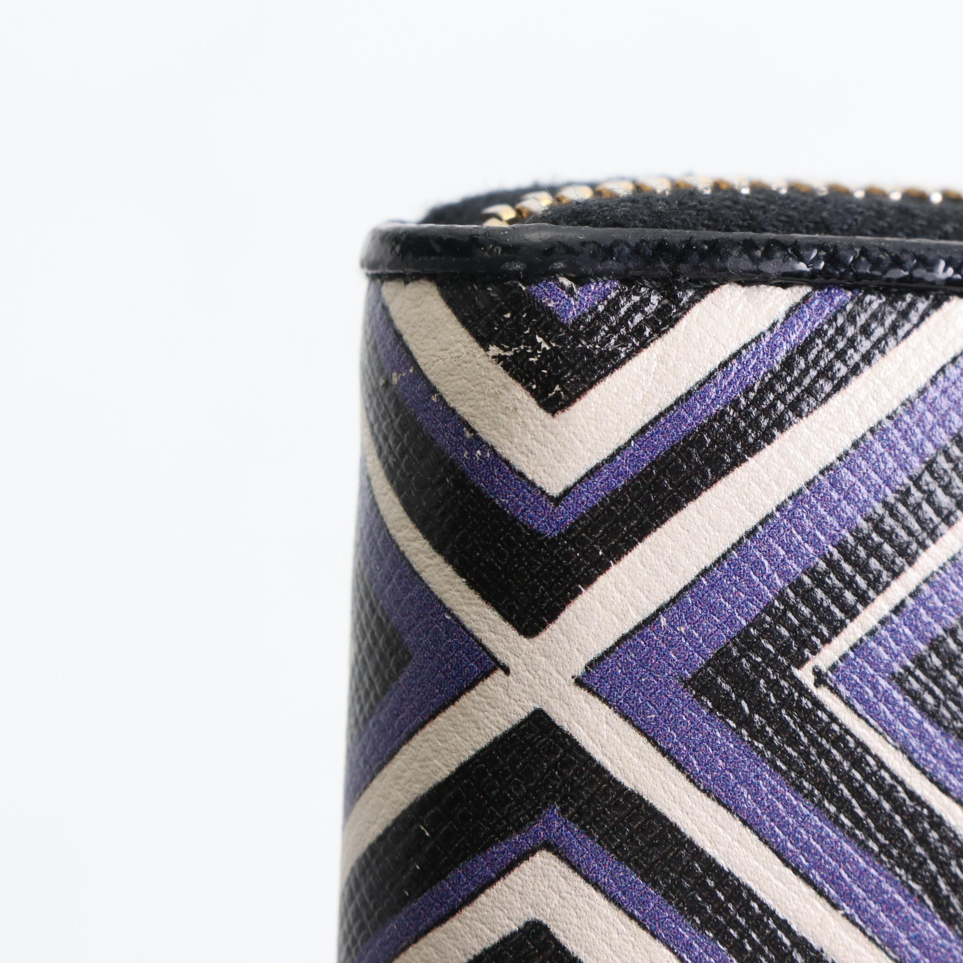 Prada Zip-Around Wallet in Printed Leather