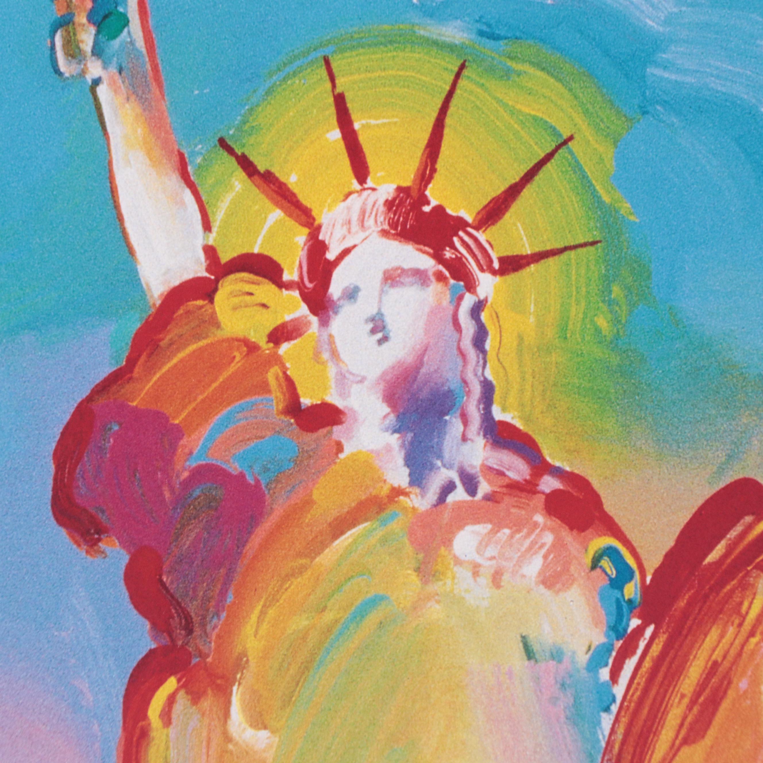 Peter Max Autographed Poster "Statue of Liberty," Circa 2000