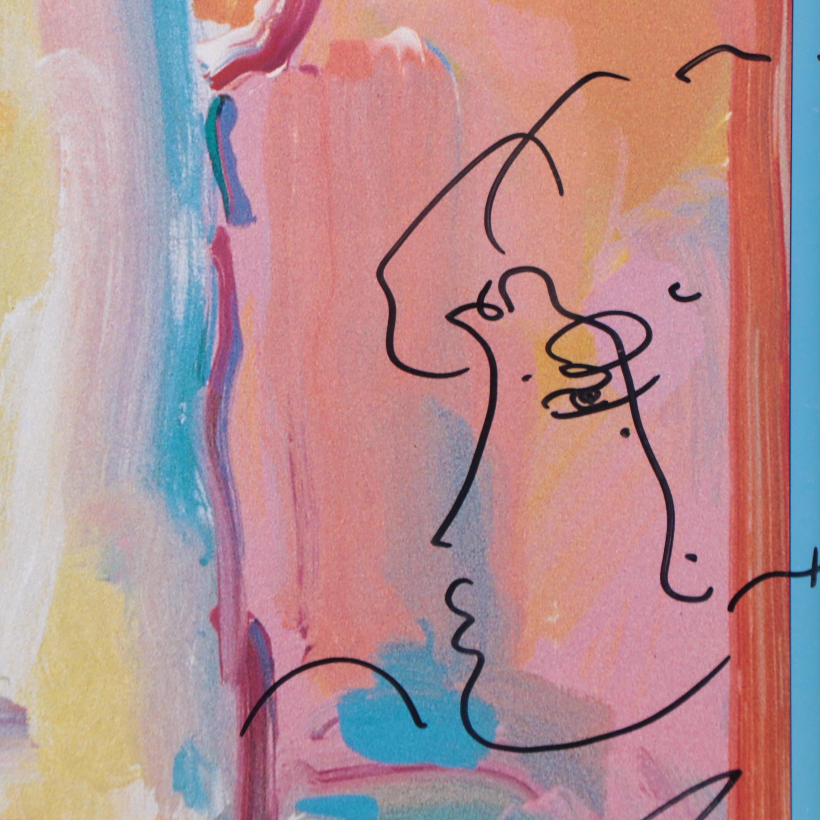 Peter Max Autographed Poster "Statue of Liberty," Circa 2000