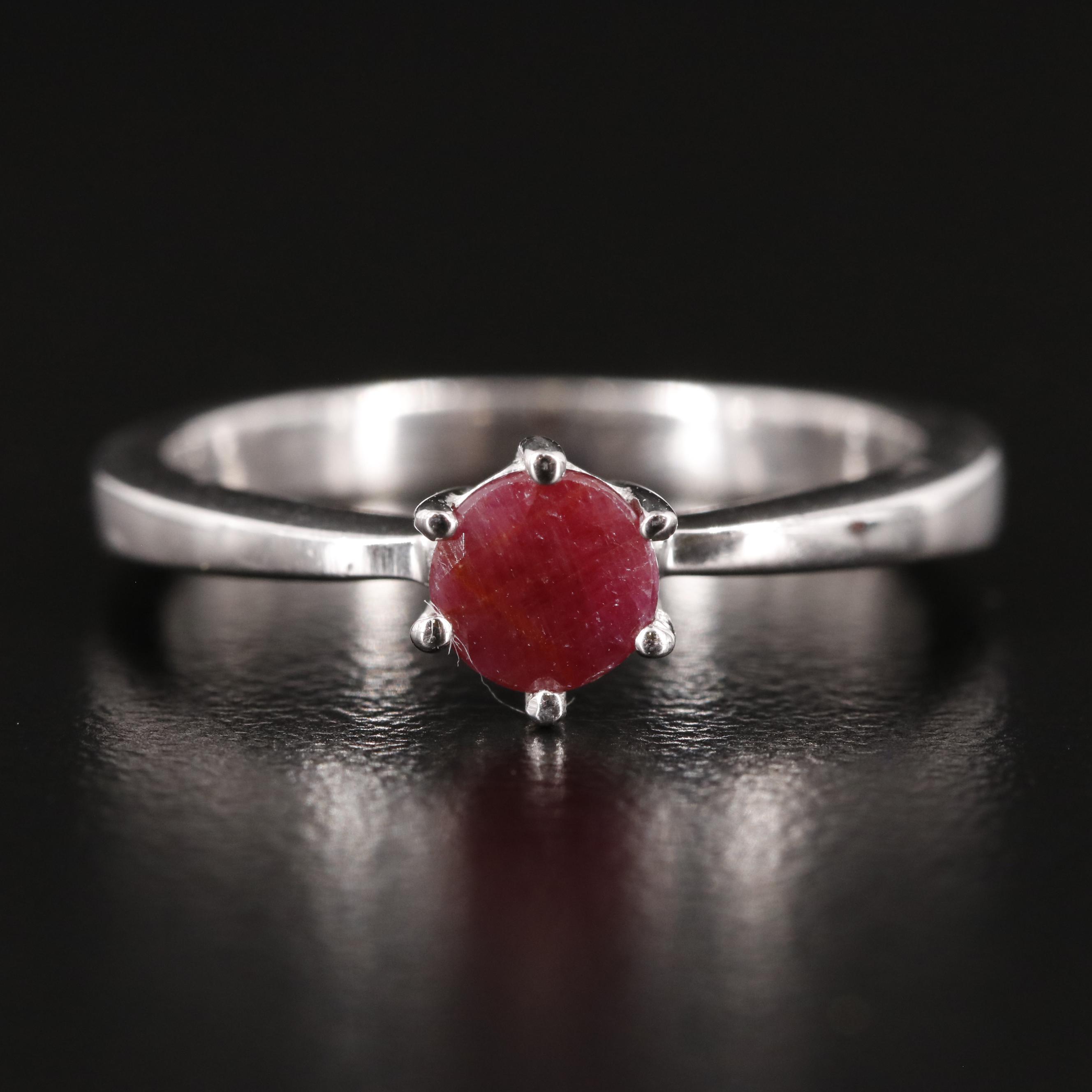 Sterling Filled Corundum Ring