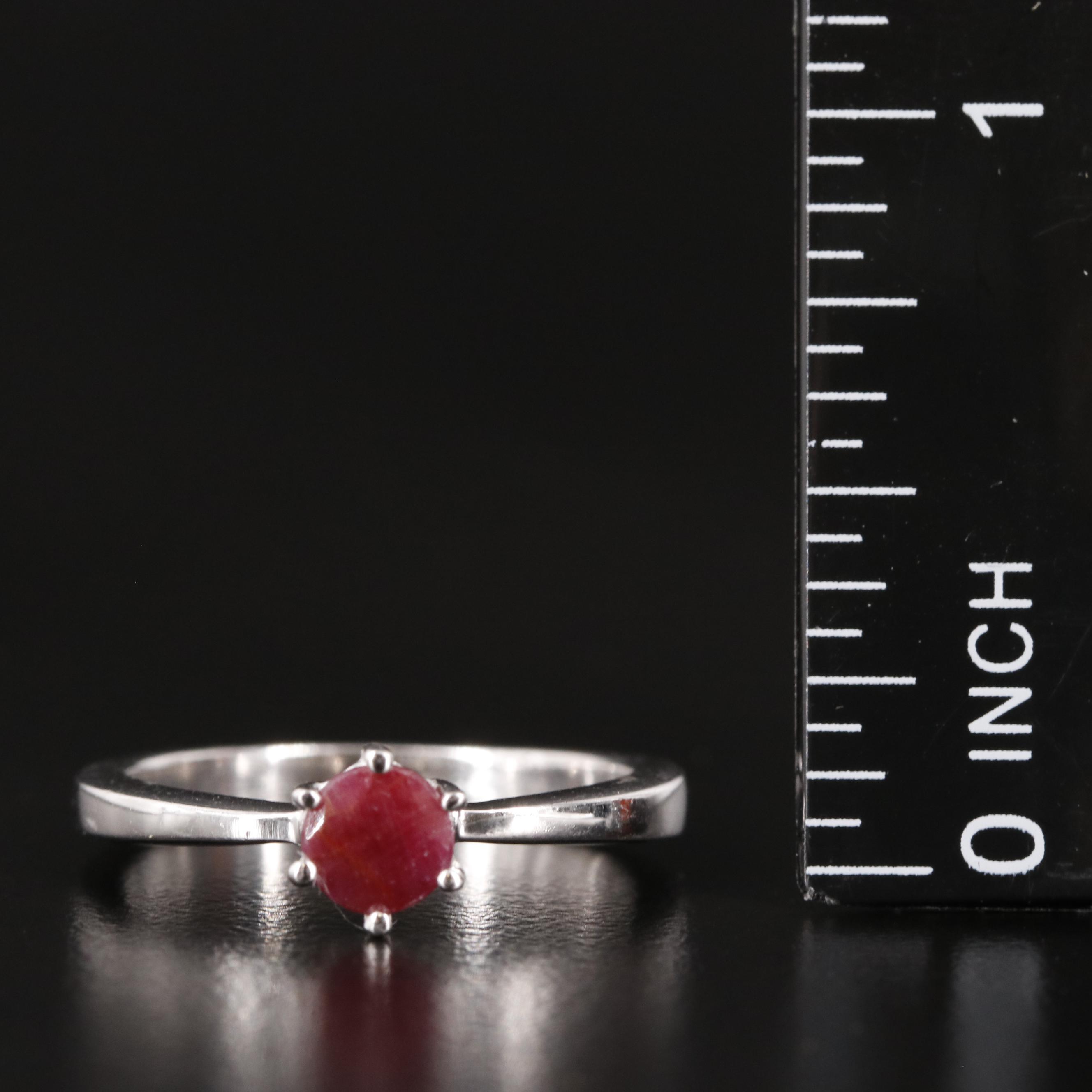 Sterling Filled Corundum Ring