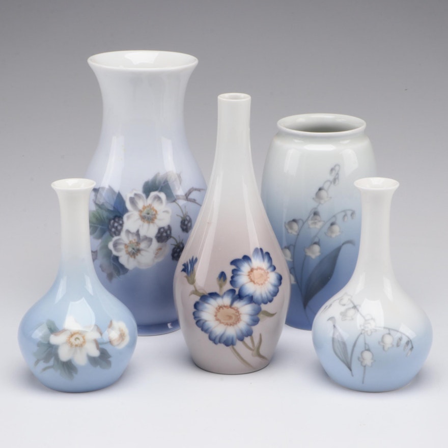 Bing & Grøndahl and Royal Copenhagen Vases