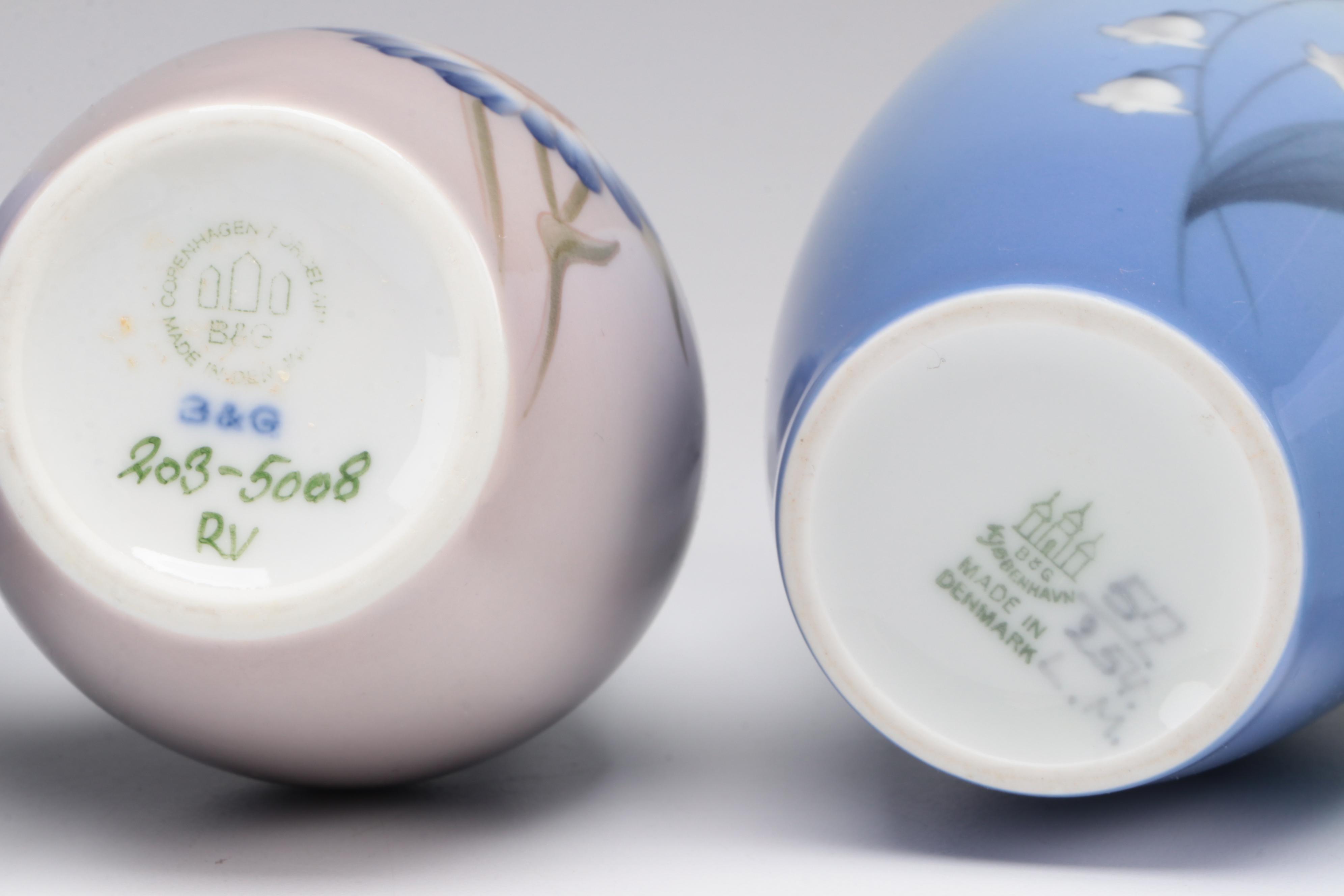 Bing & Grøndahl and Royal Copenhagen Vases