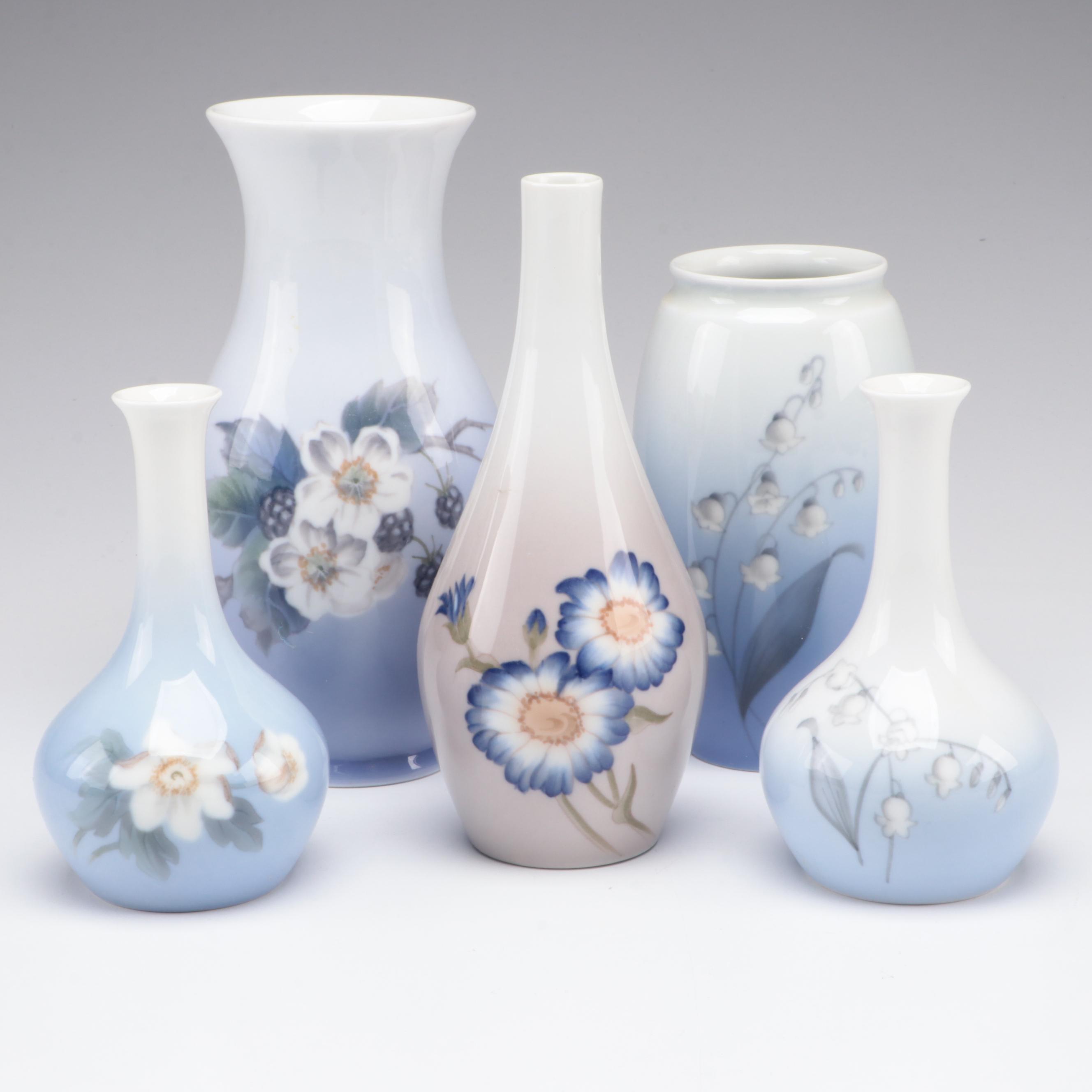 Bing & Grøndahl and Royal Copenhagen Vases