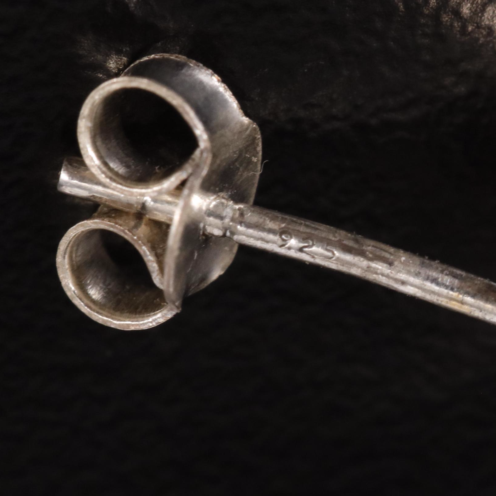 Sterling Moonstone Stud Earrings