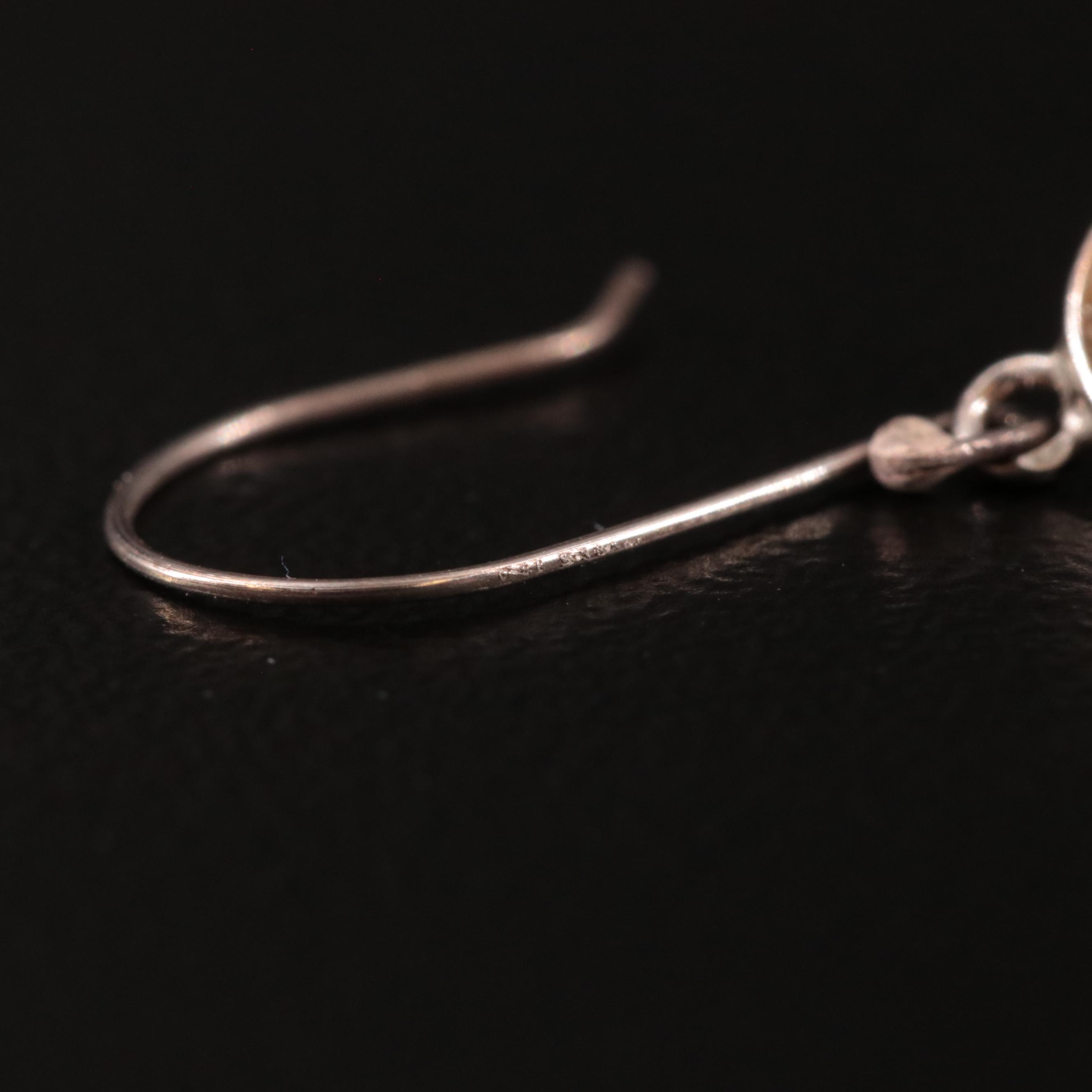 14K Citrine Drop Earrings