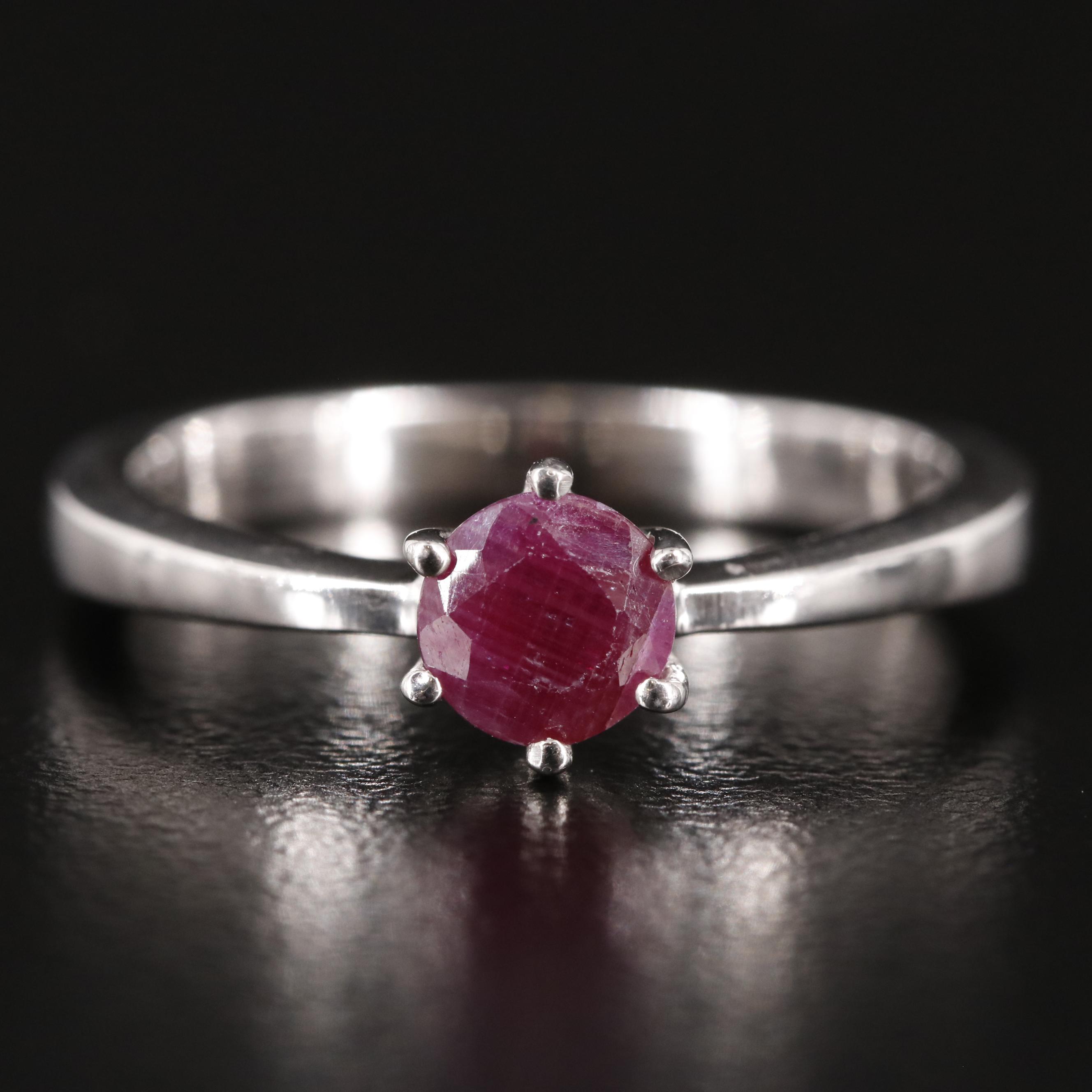 Sterling Filled Corundum Ring