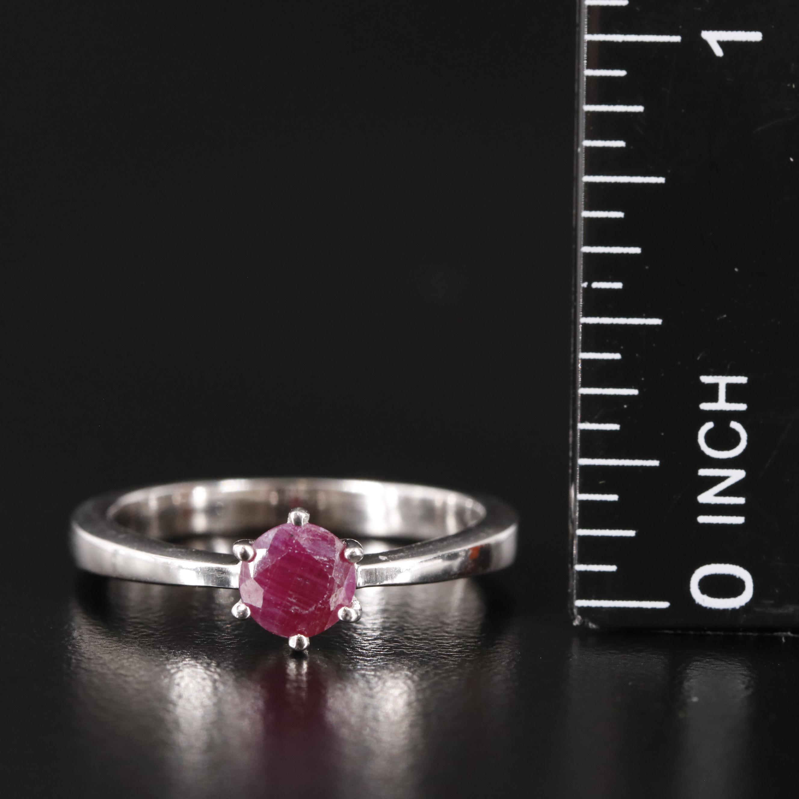 Sterling Filled Corundum Ring