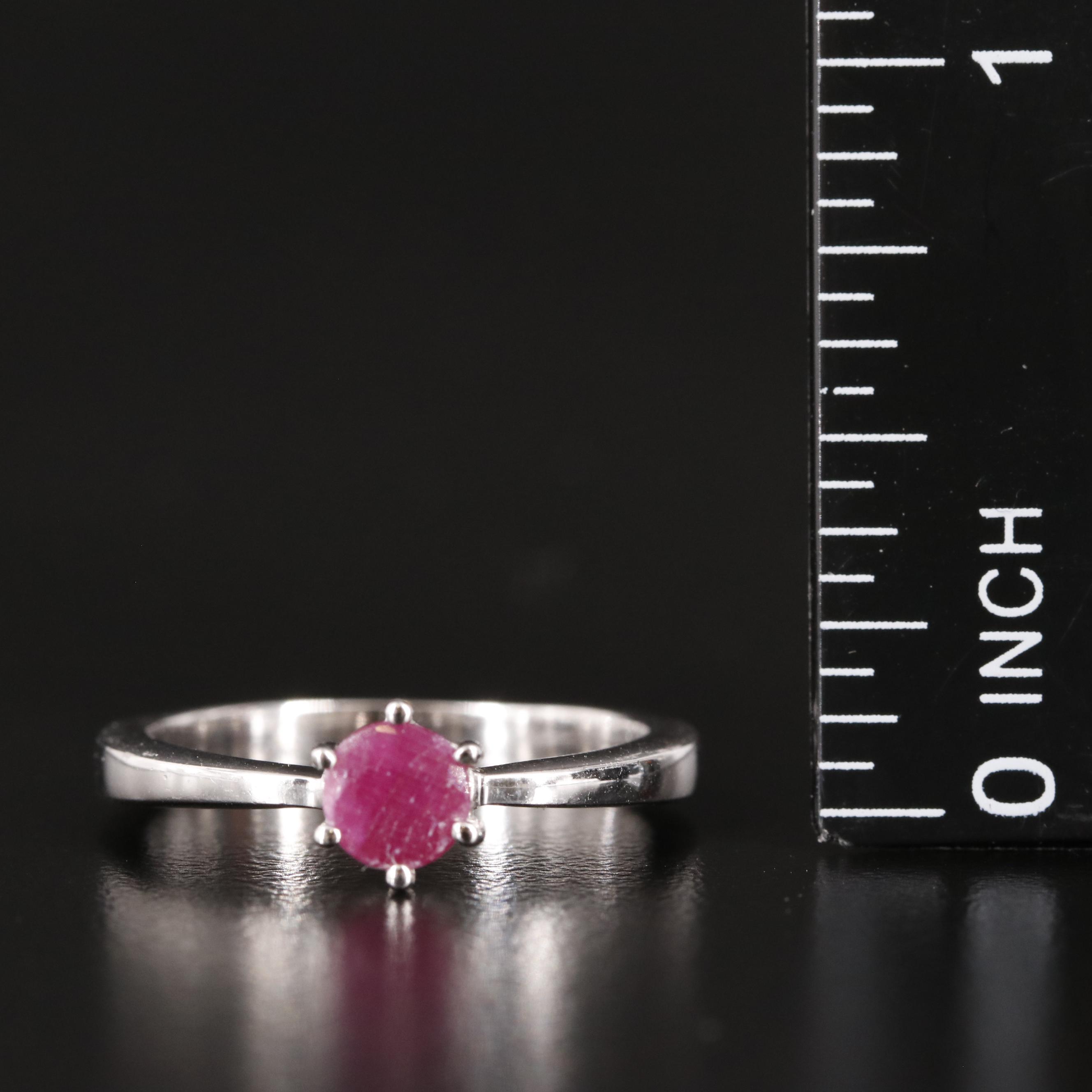 Sterling Filled Corundum Ring