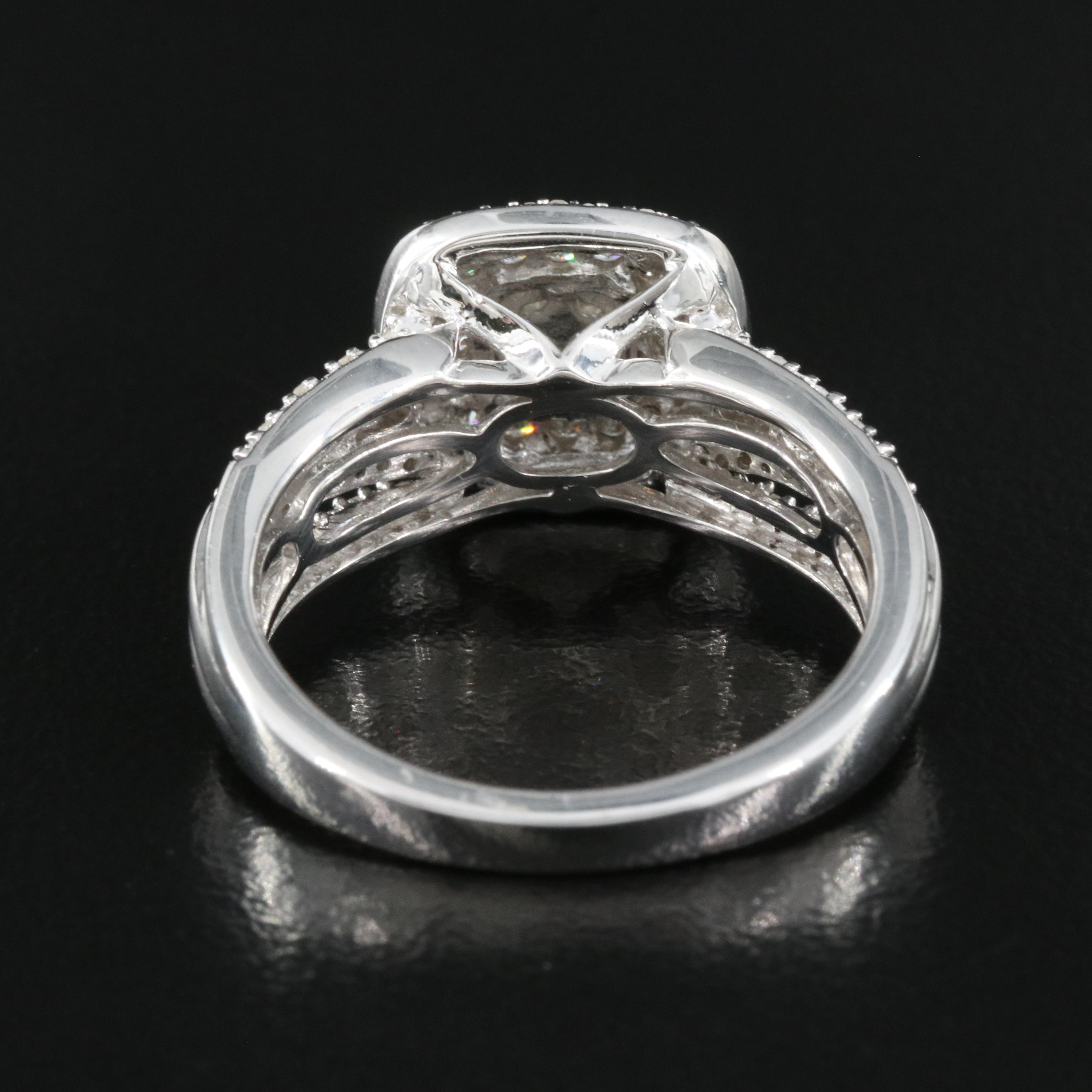 Sterling Diamond Ring