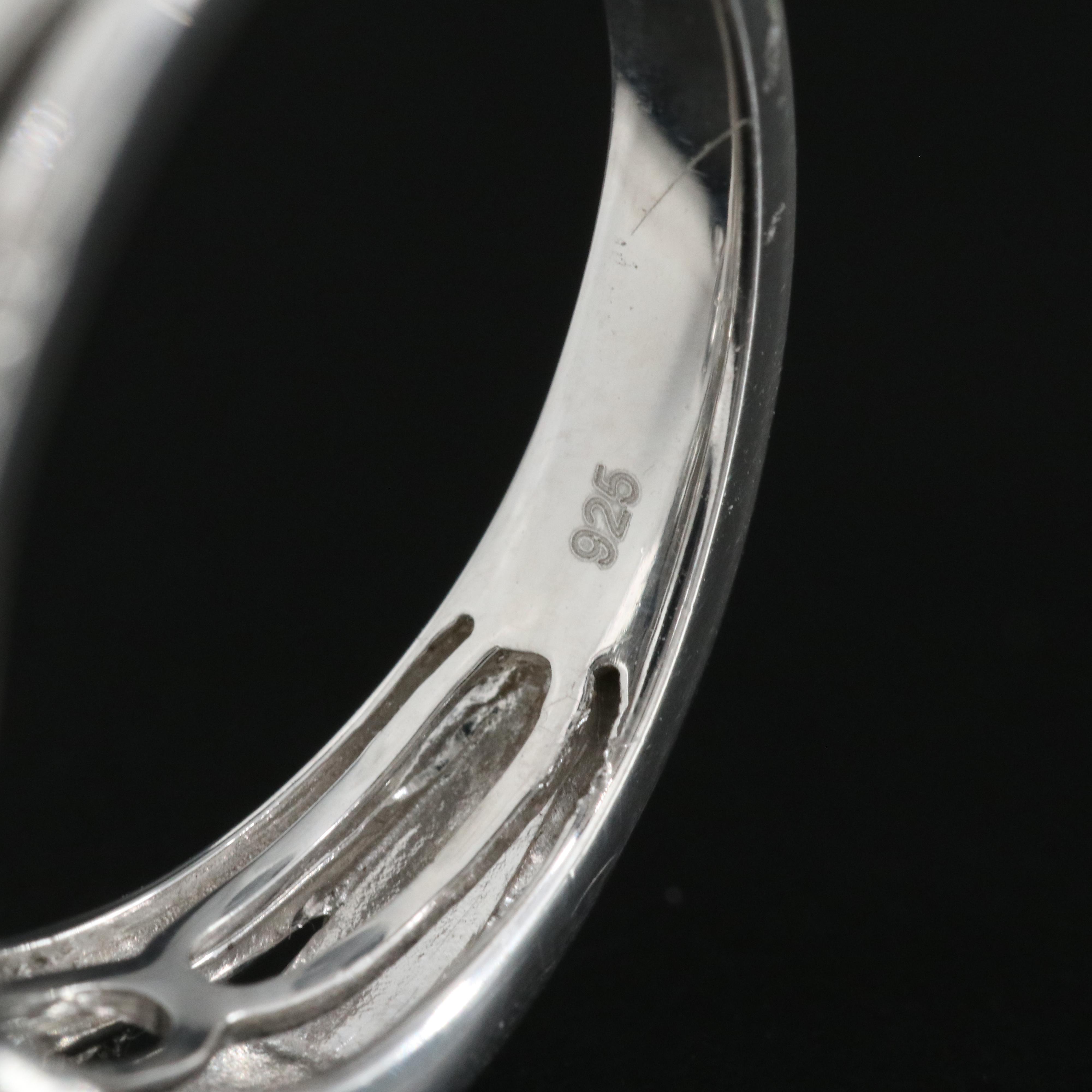 Sterling Diamond Ring