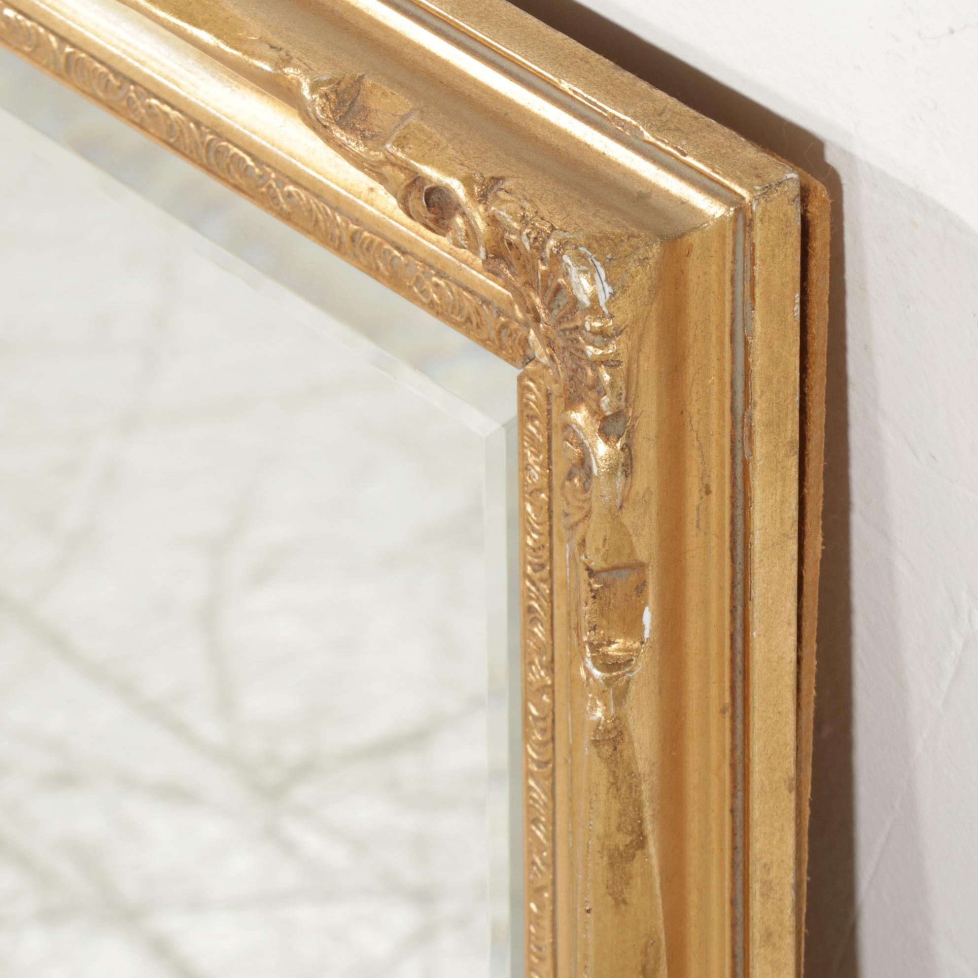 Giltwood Framed Rectangular Wall Mirror