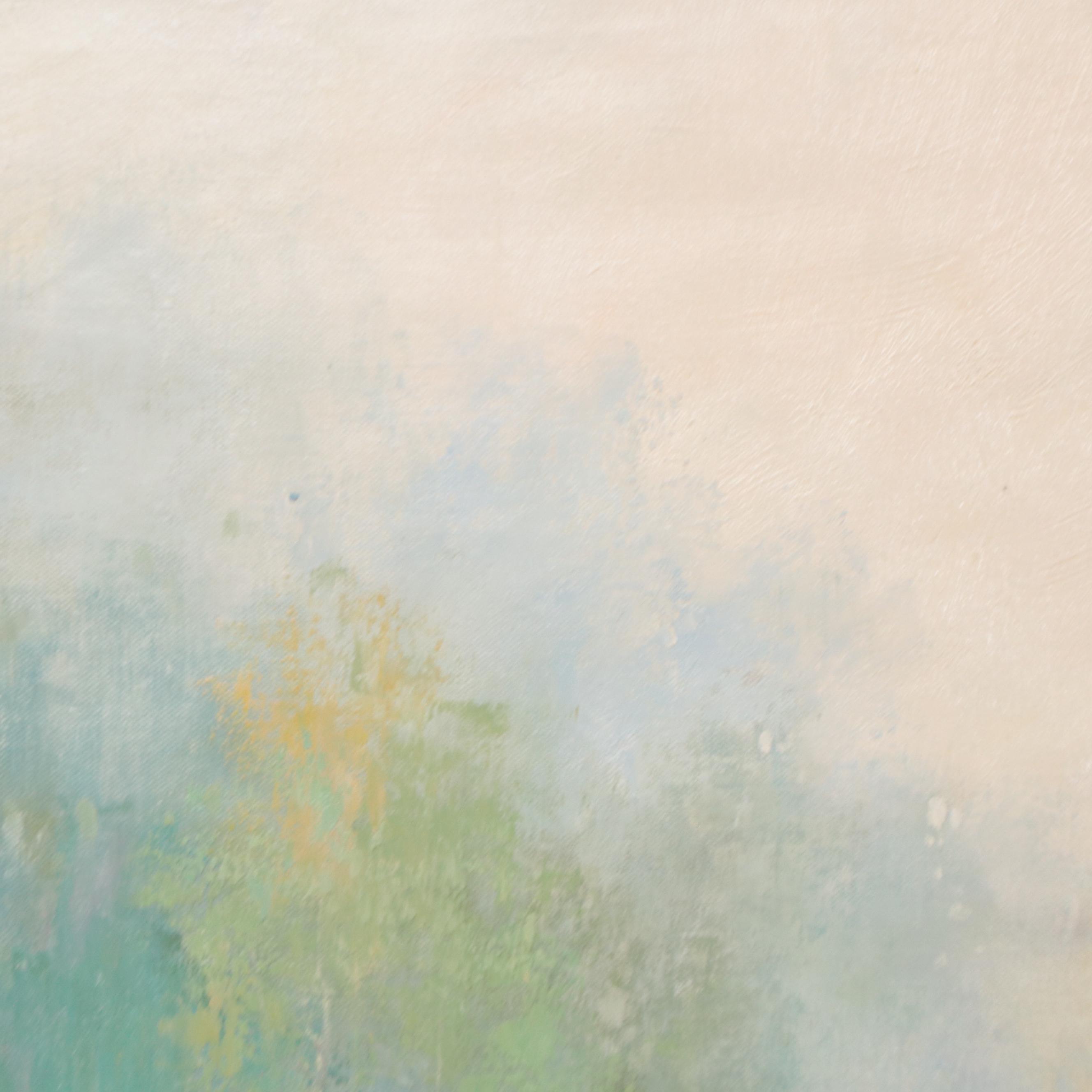 Kingston Impressionist Style Pond Landscape Oil Painting, 21st Century