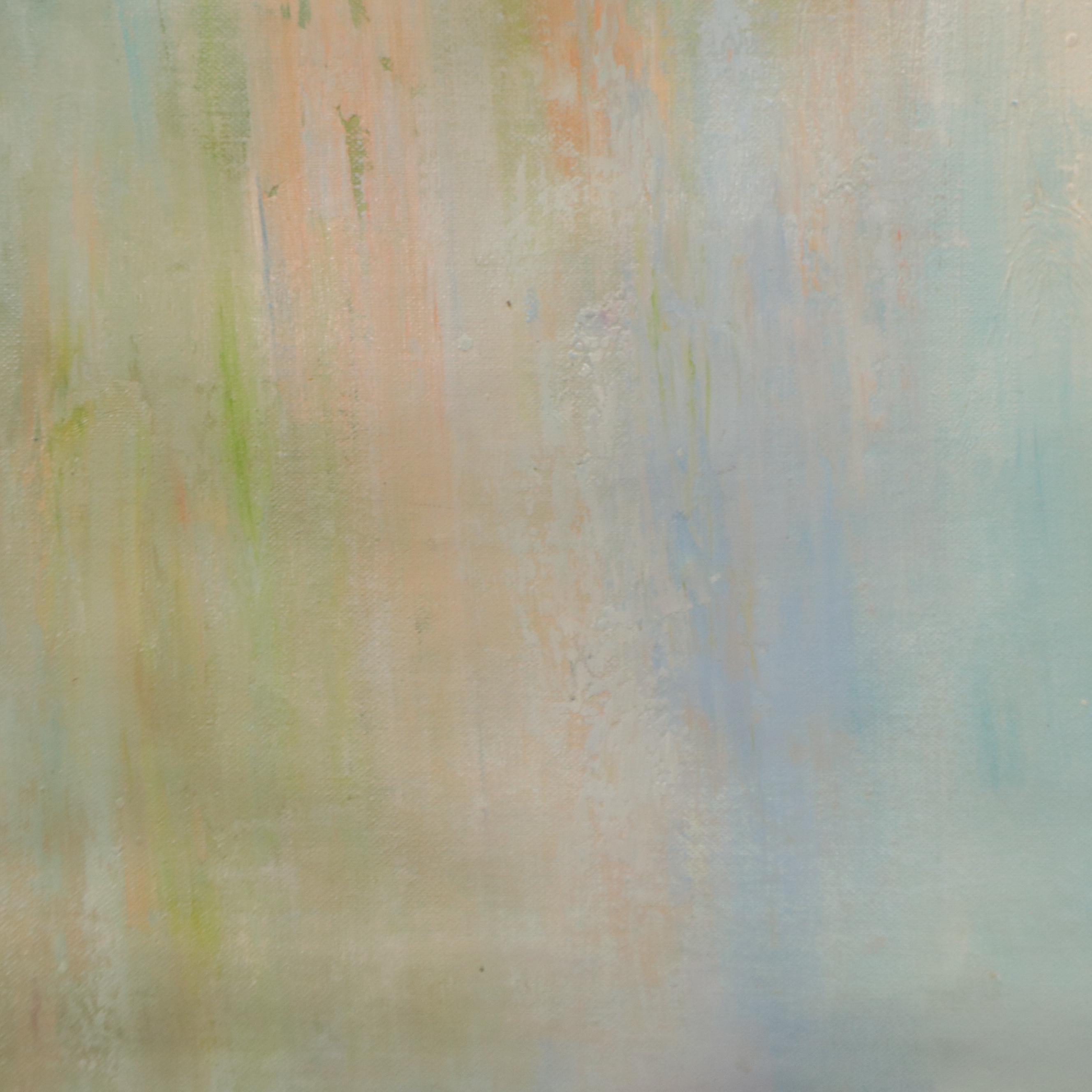 Kingston Impressionist Style Pond Landscape Oil Painting, 21st Century