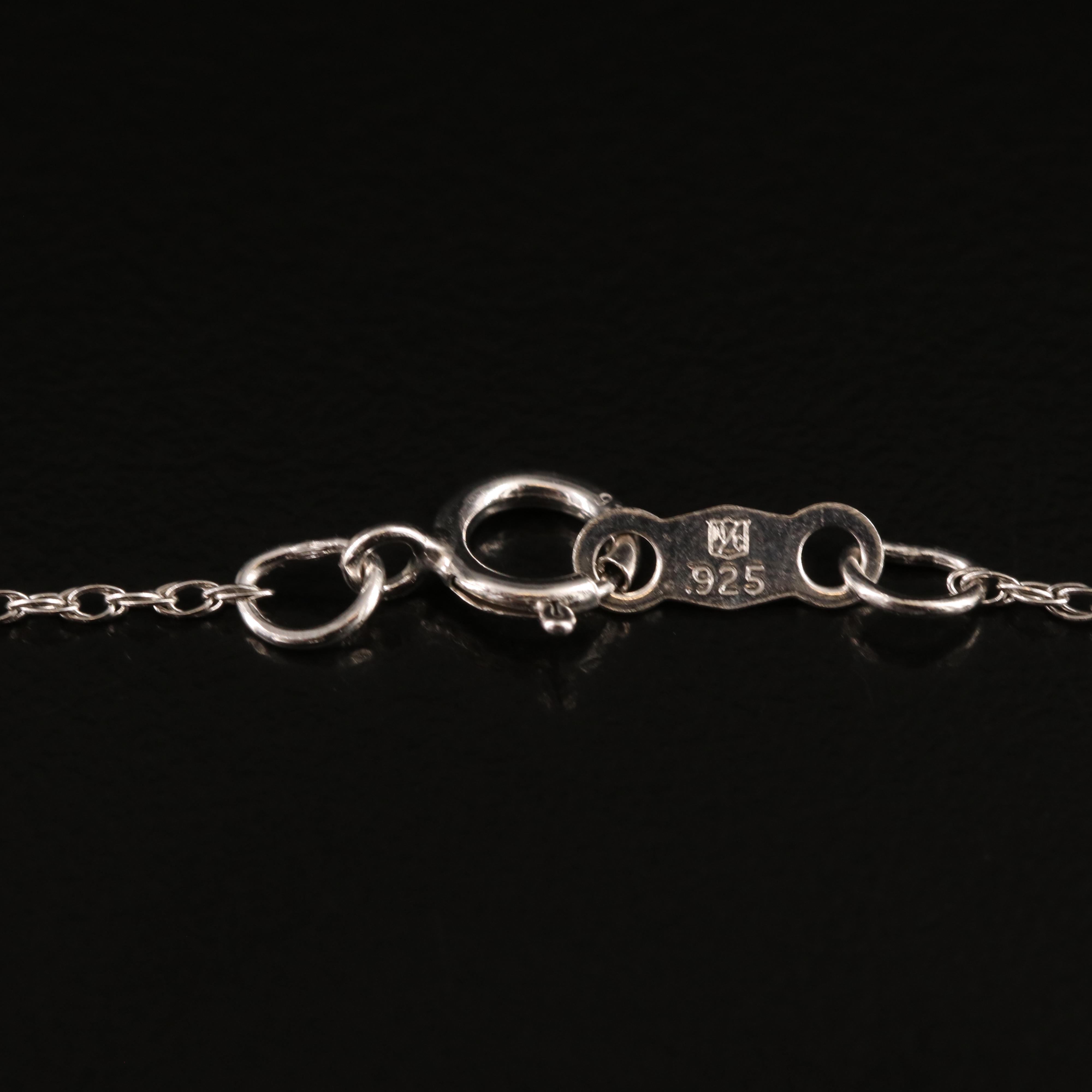 Sterling Heart Pendant Necklace with 10K Rose Gold Accent