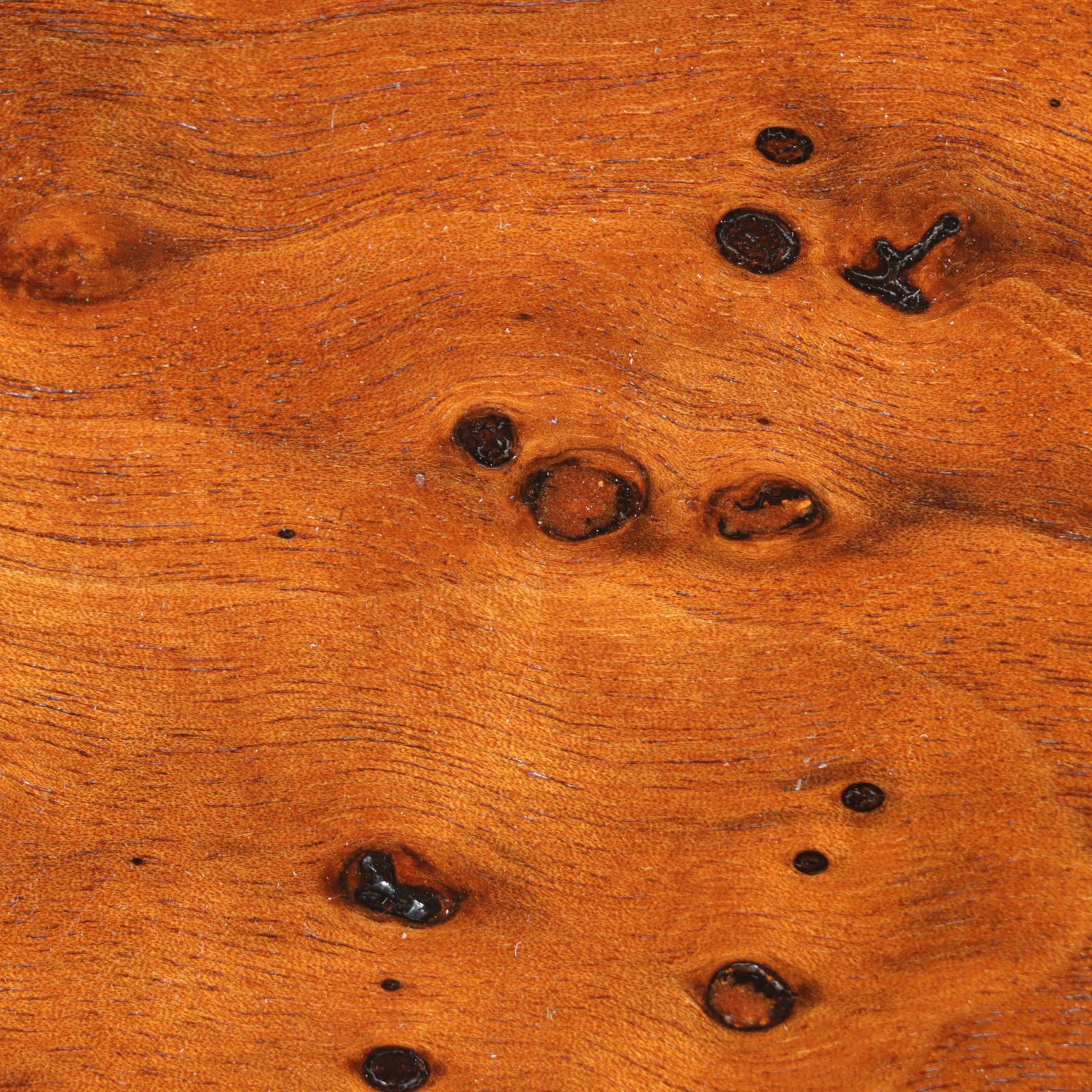Louis XV Style Carved Walnut and Burl Walnut Top Coffee Table