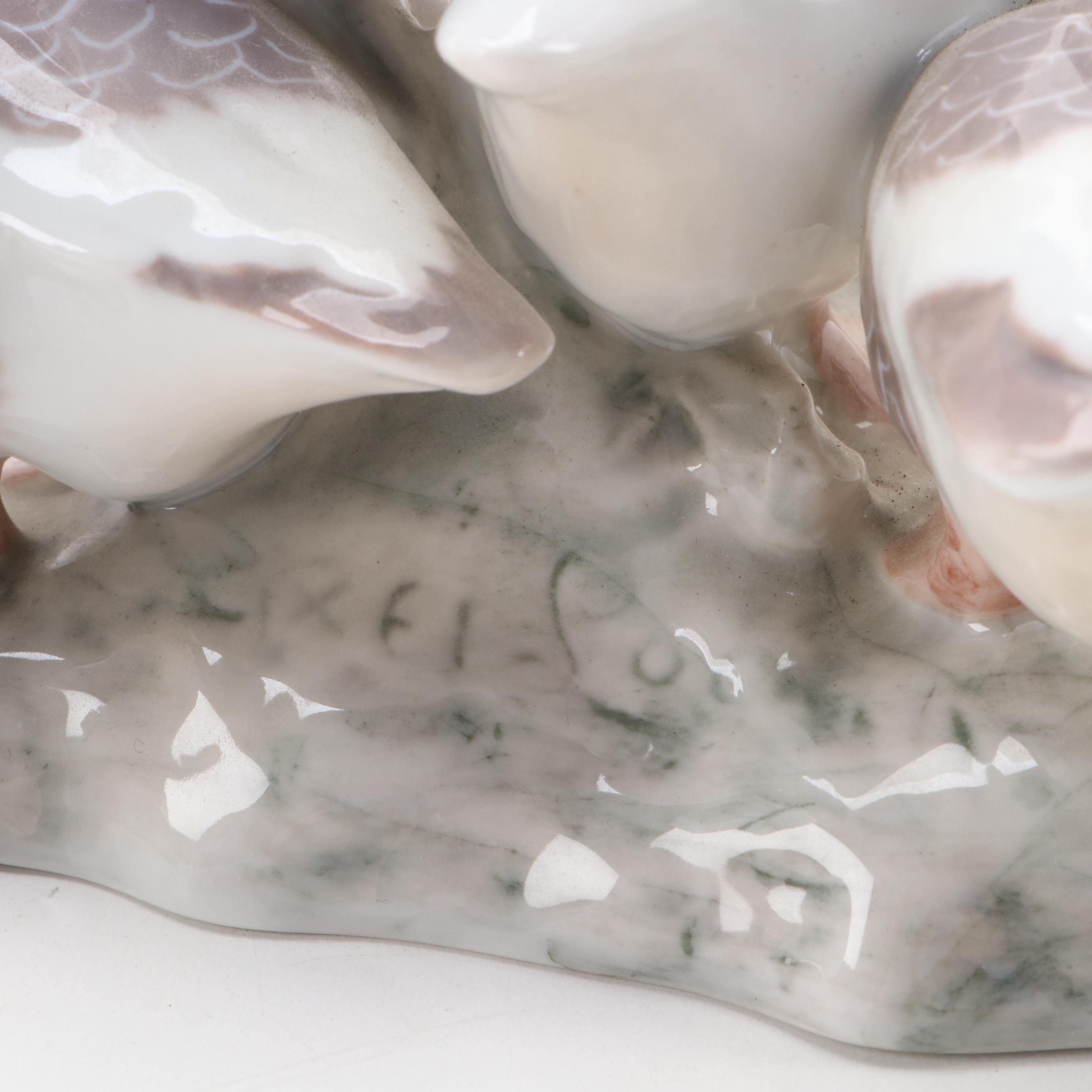 Bing & Grøndahl "Shepherdess" and "Goose Girl" Porcelain Figurines