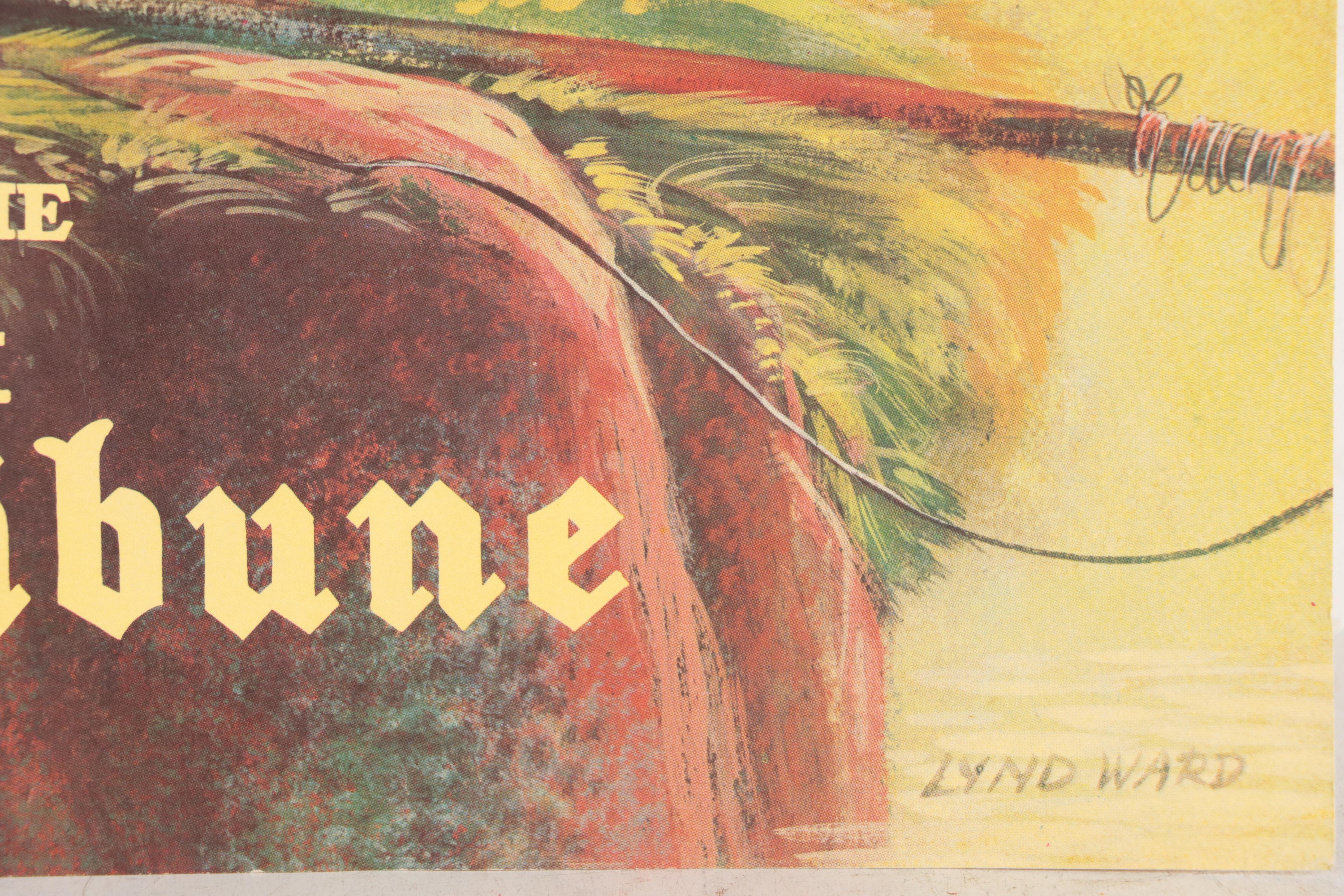 Lynd Ward Offset Lithograph Posters For Children's Book Readings, Circa 1950