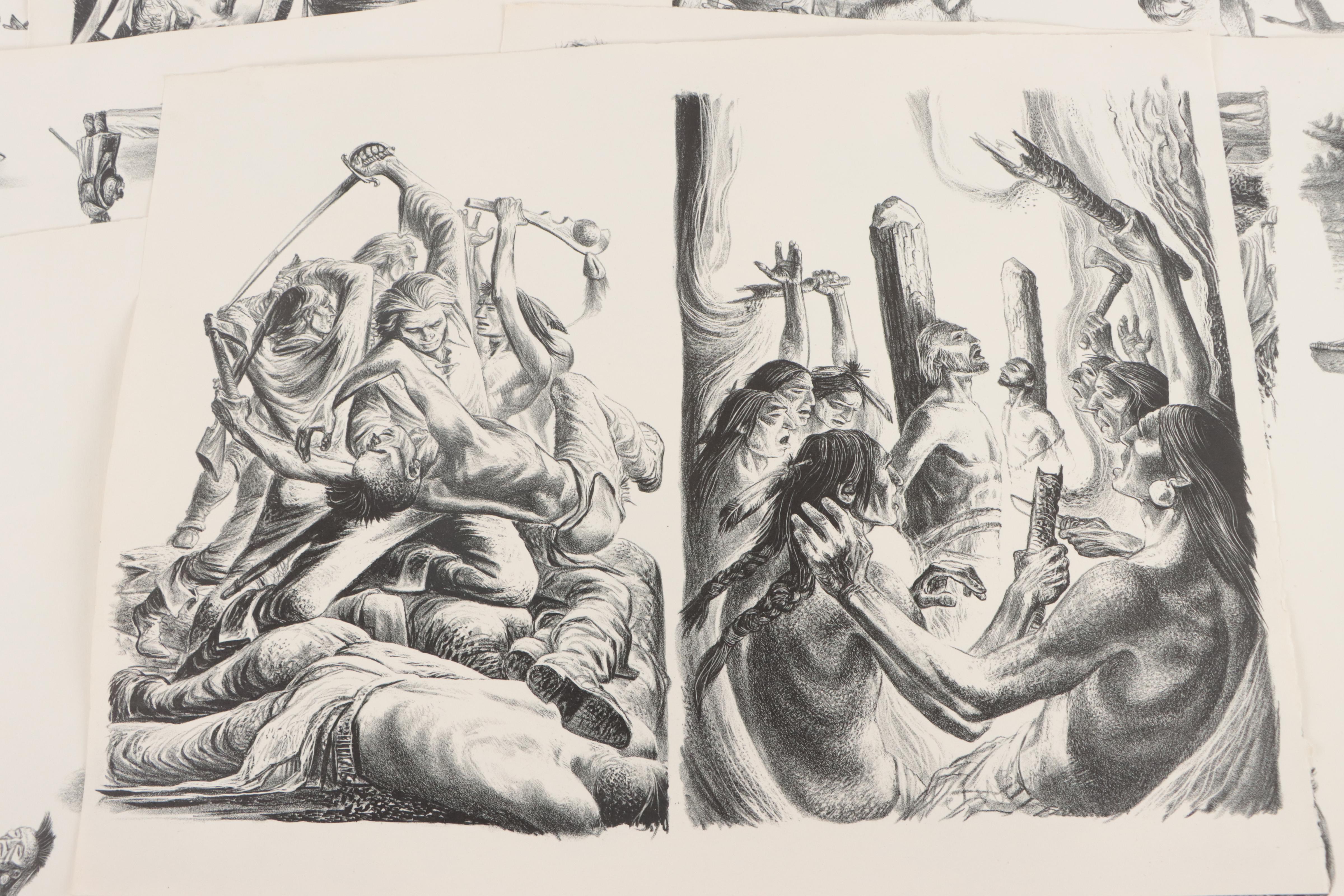 Lynd Ward Lithograph Children's Book Illustrations, Circa 1940