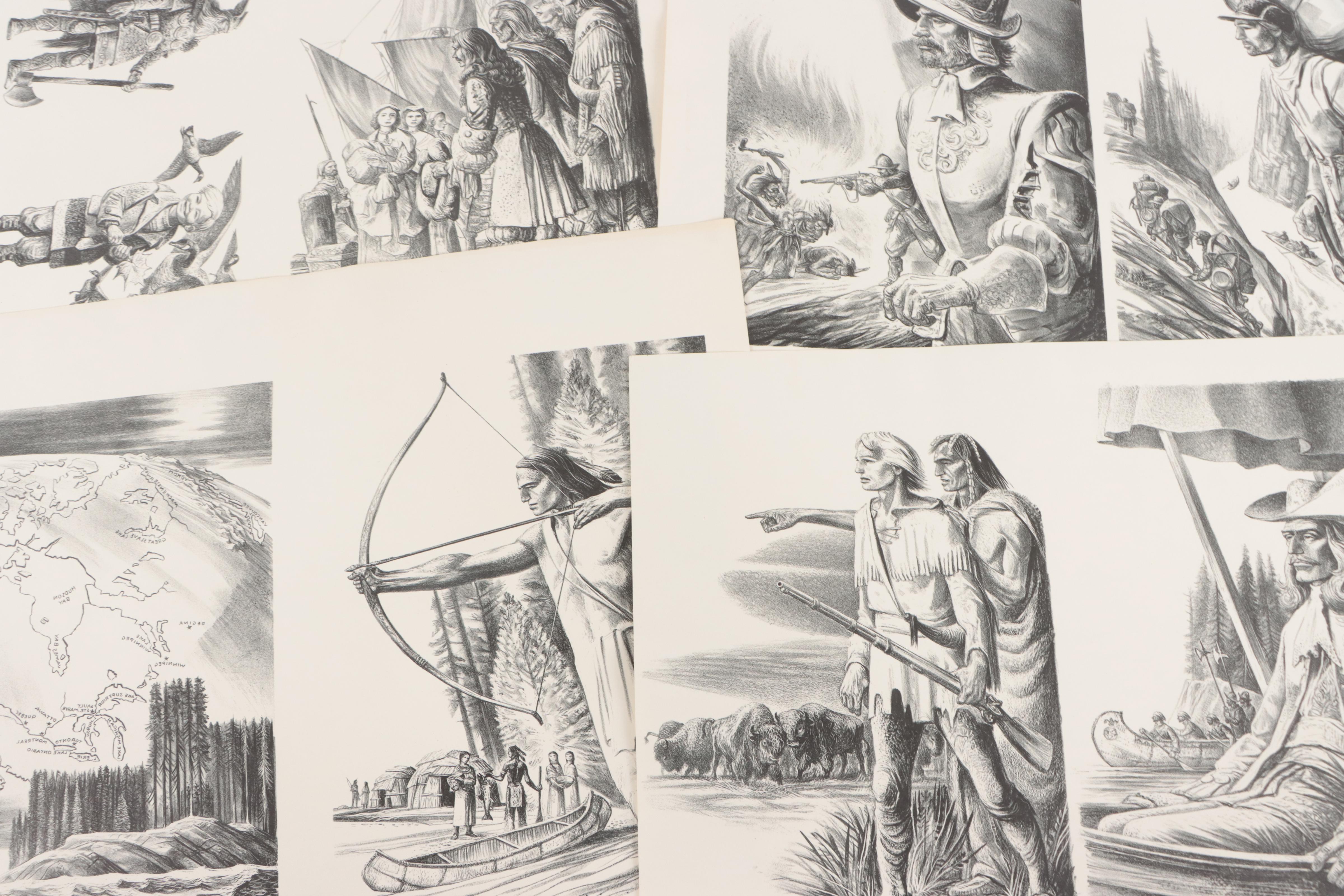 Lynd Ward Lithograph Children's Book Illustrations, Circa 1940