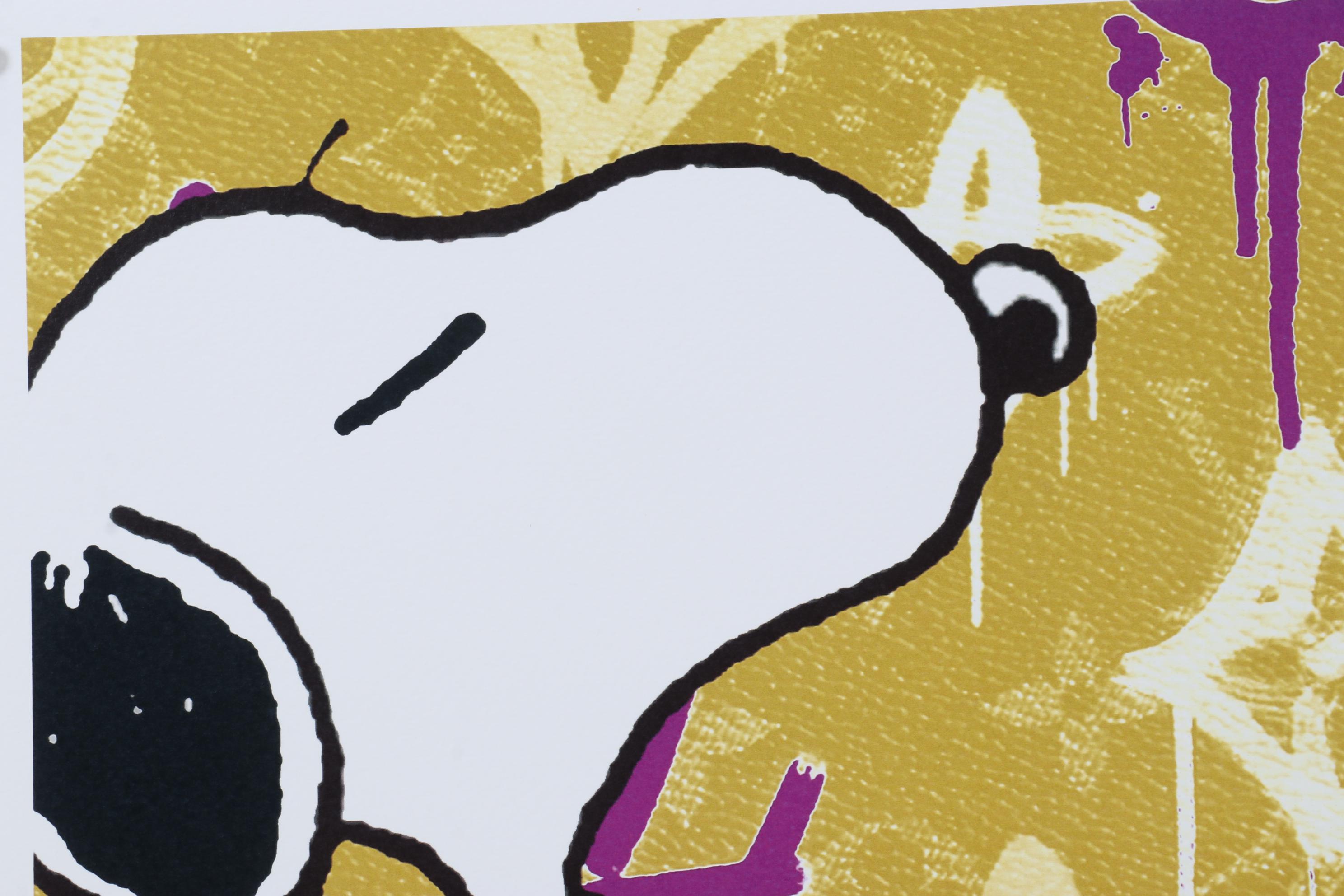 Death NYC Pop Art Graphic Print of Snoopy with Louis Vuitton