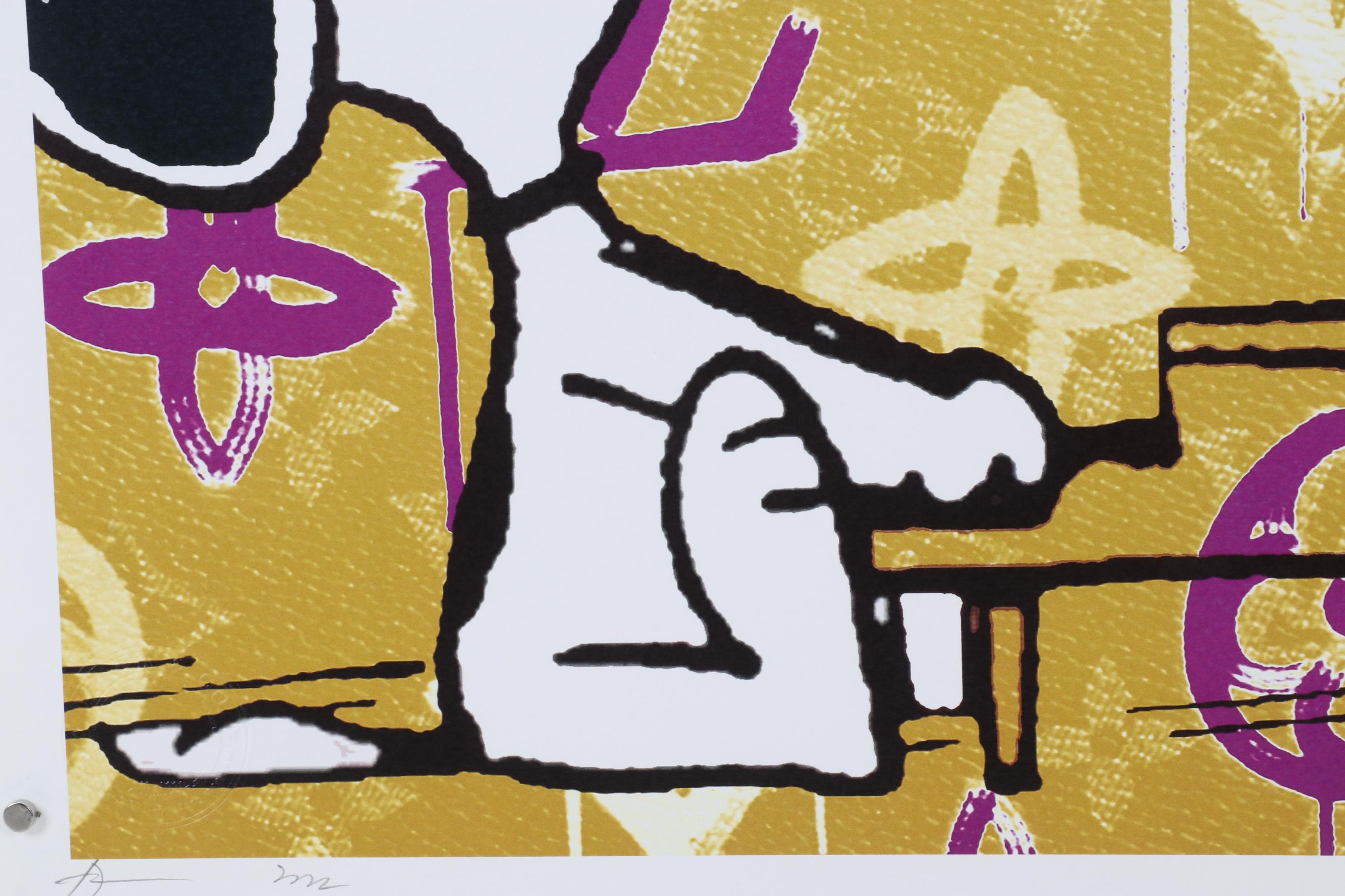 Death NYC Pop Art Graphic Print of Snoopy with Louis Vuitton